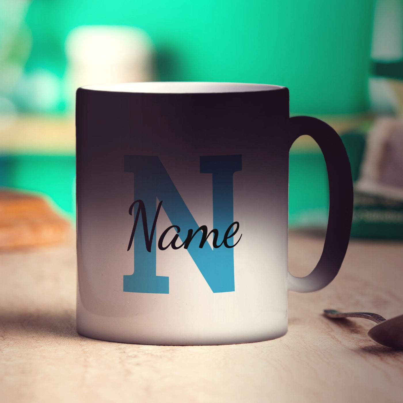 Personalised Mug with Initial and Name