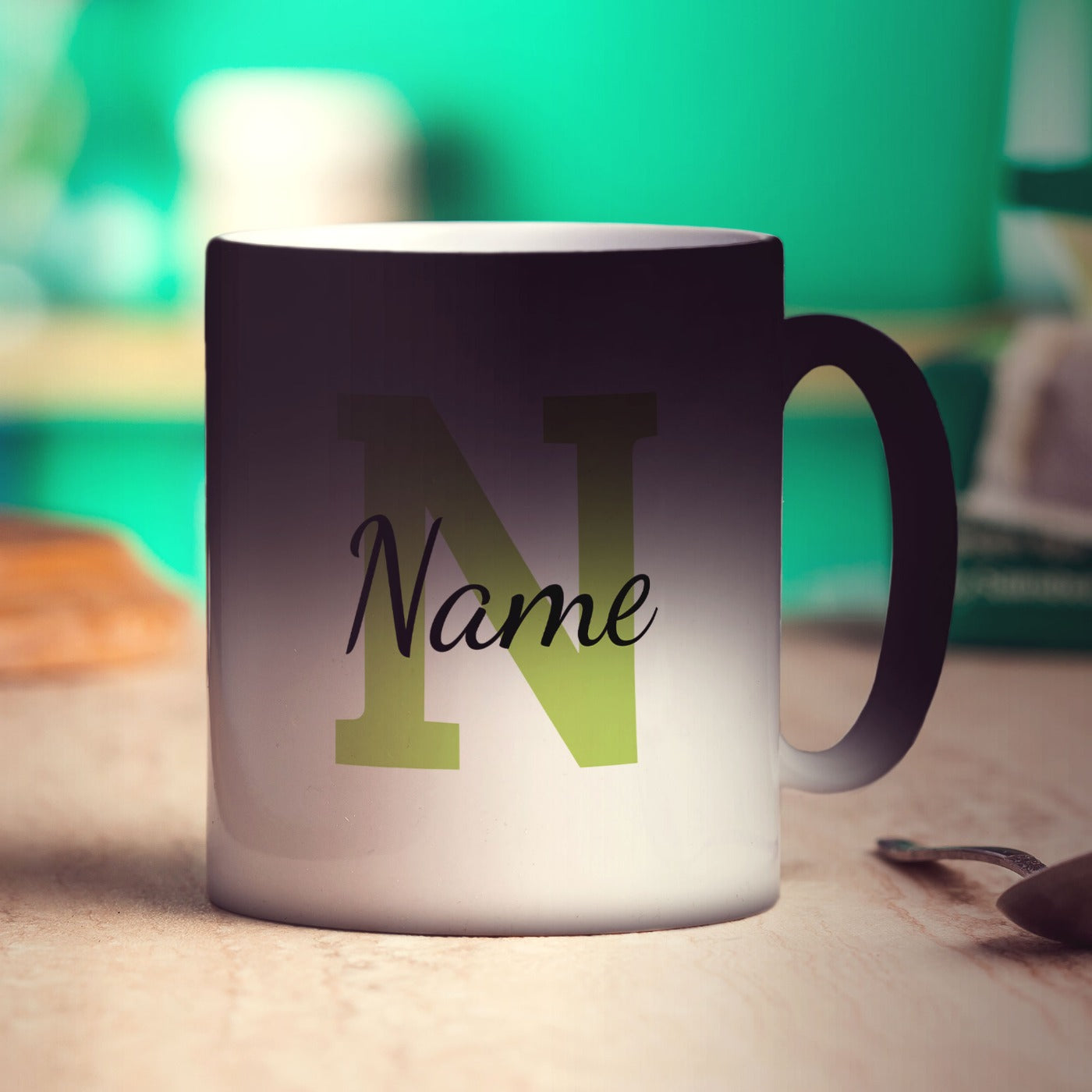 Personalised Mug with Initial and Name