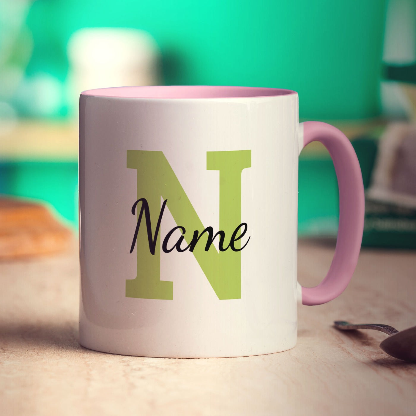 Personalised Mug with Initial and Name