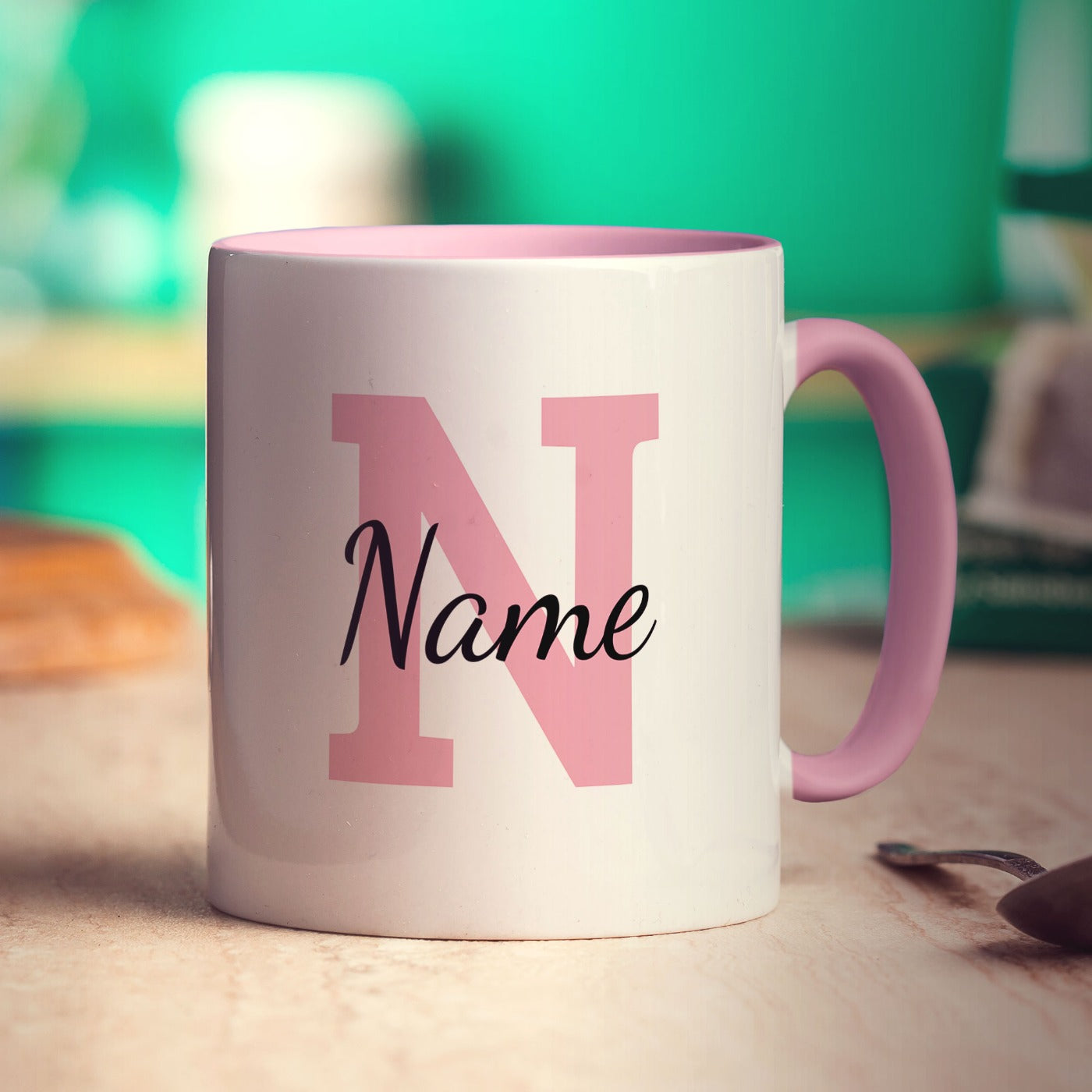 Personalised Mug with Initial and Name