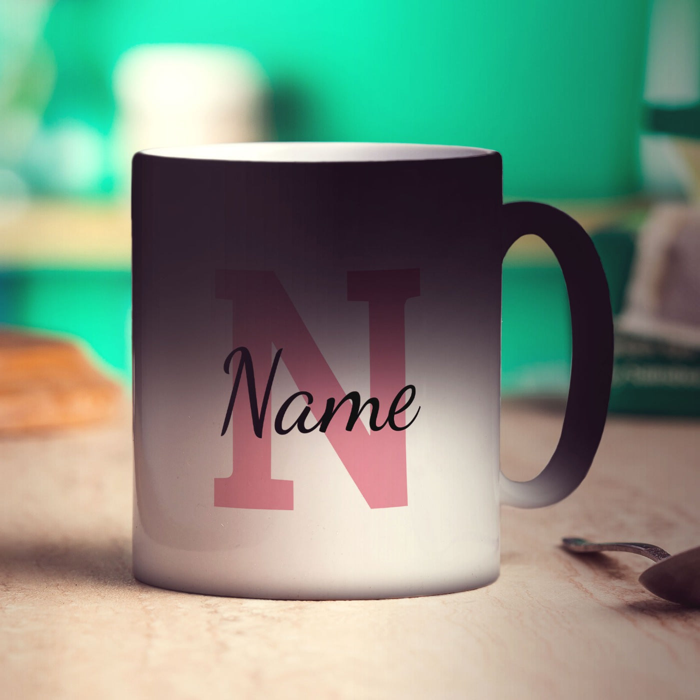 Personalised Mug with Initial and Name