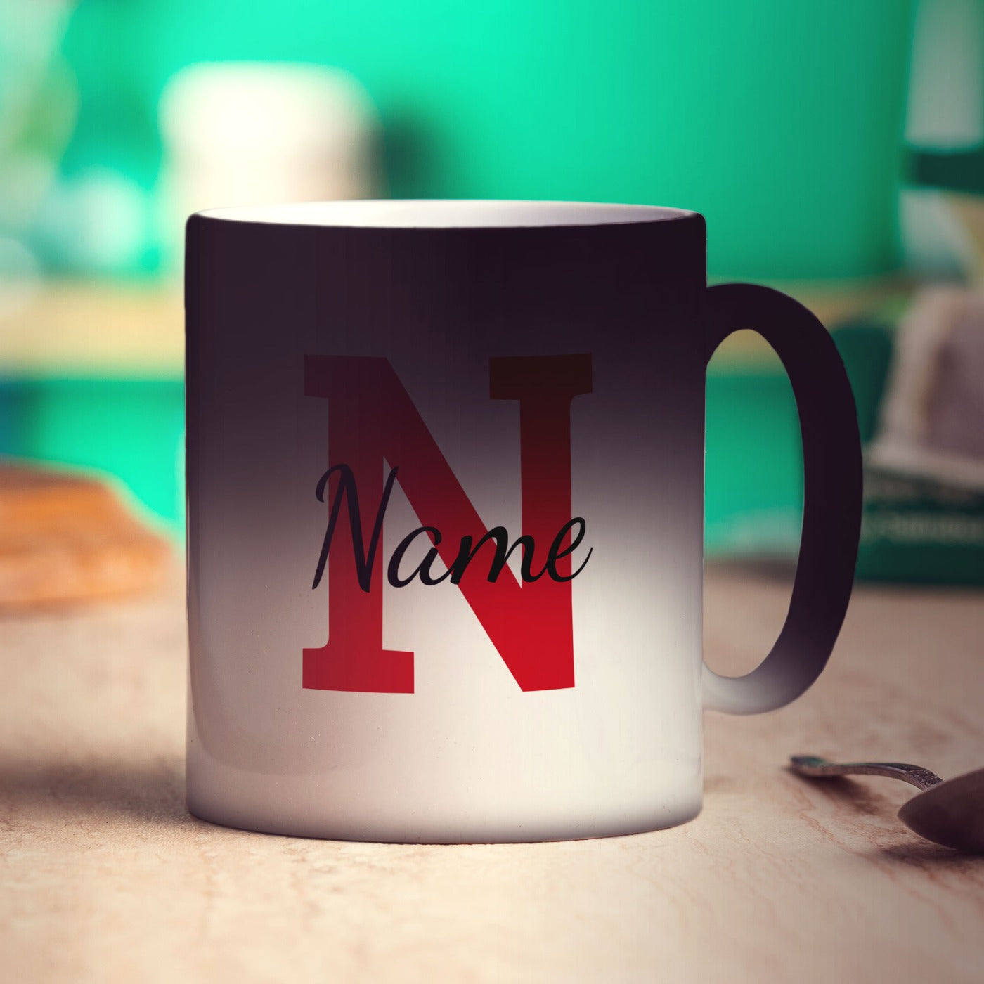 Personalised Mug with Initial and Name