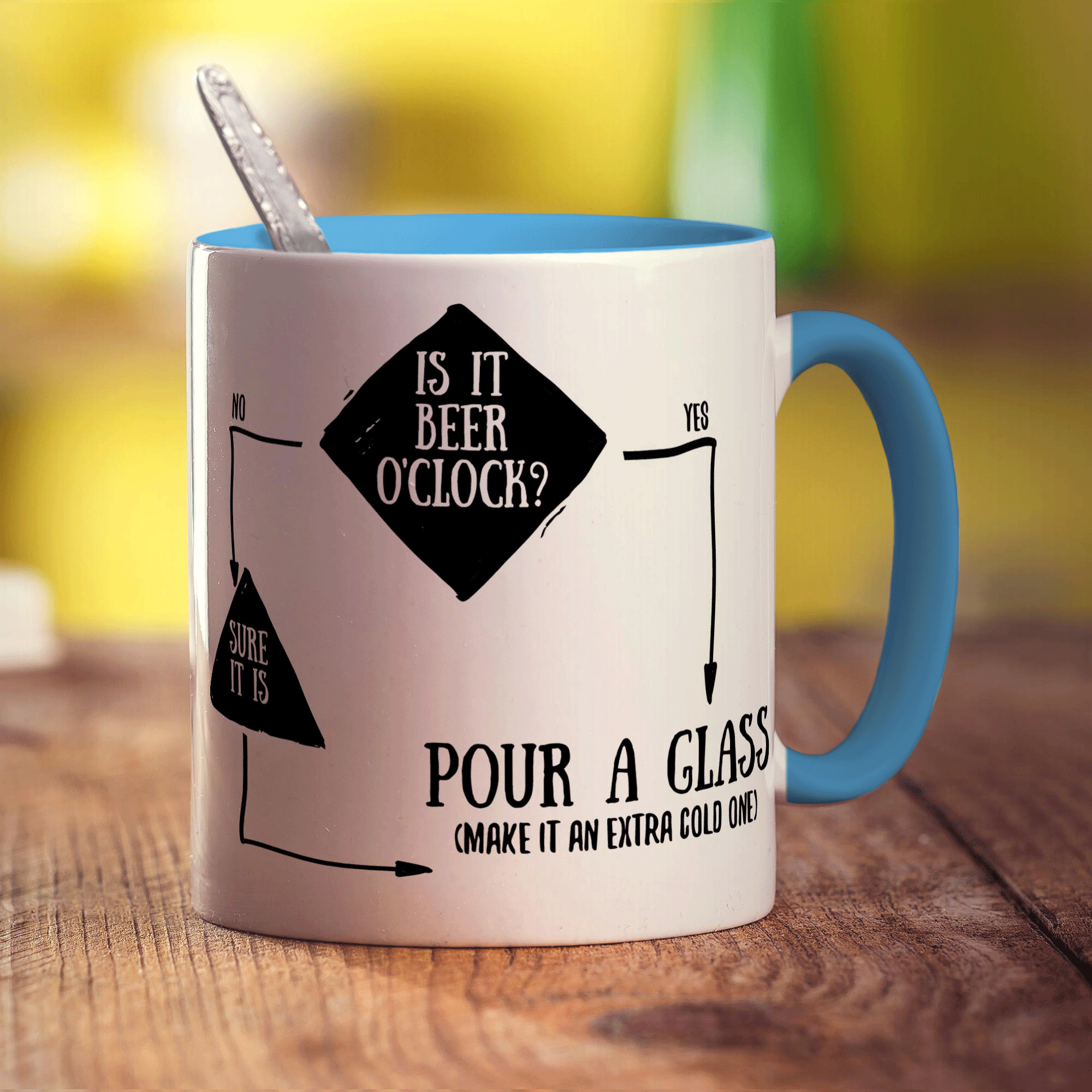 Is It Beer O'Clock? Flow Chart Mug