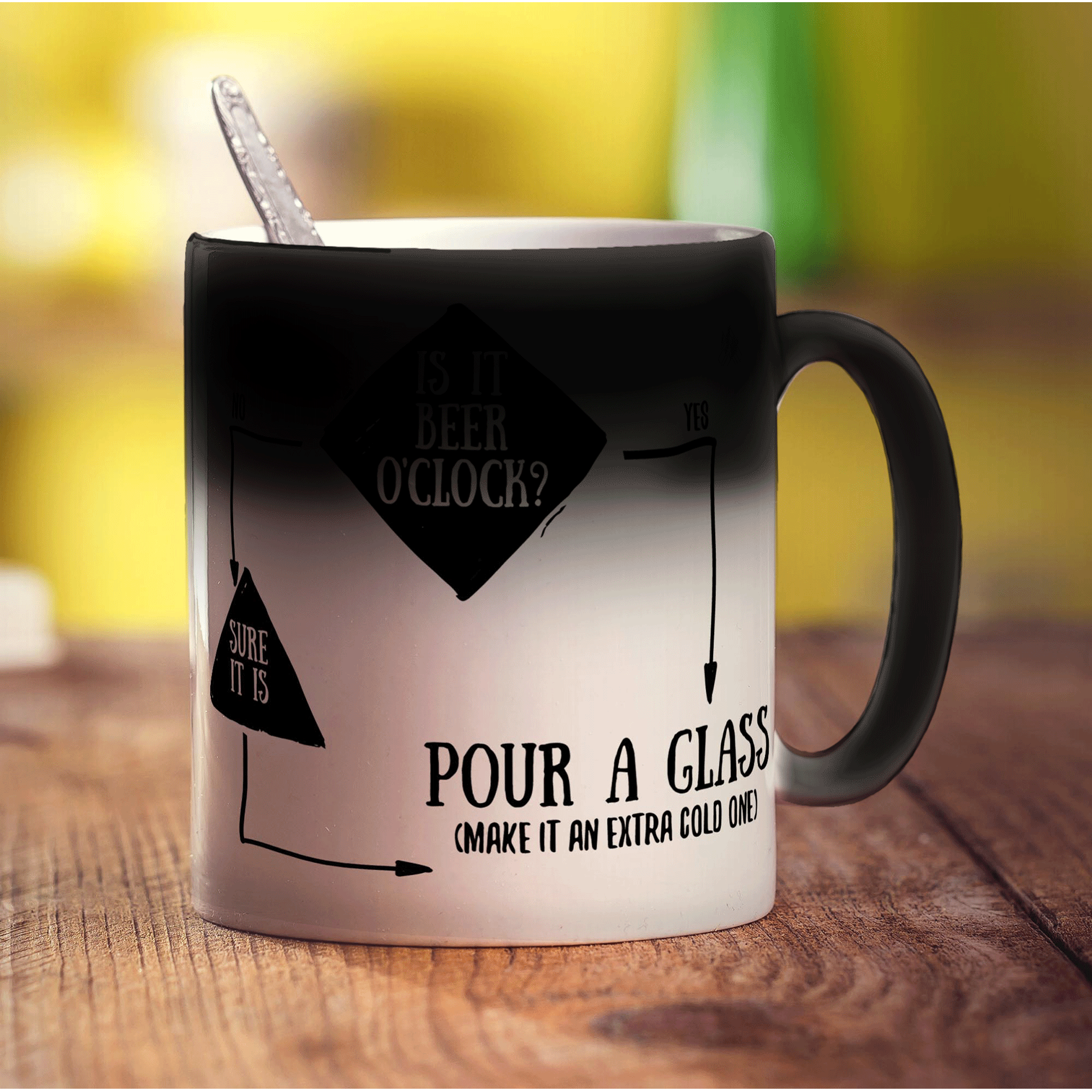 Is It Beer O'Clock? Flow Chart Mug