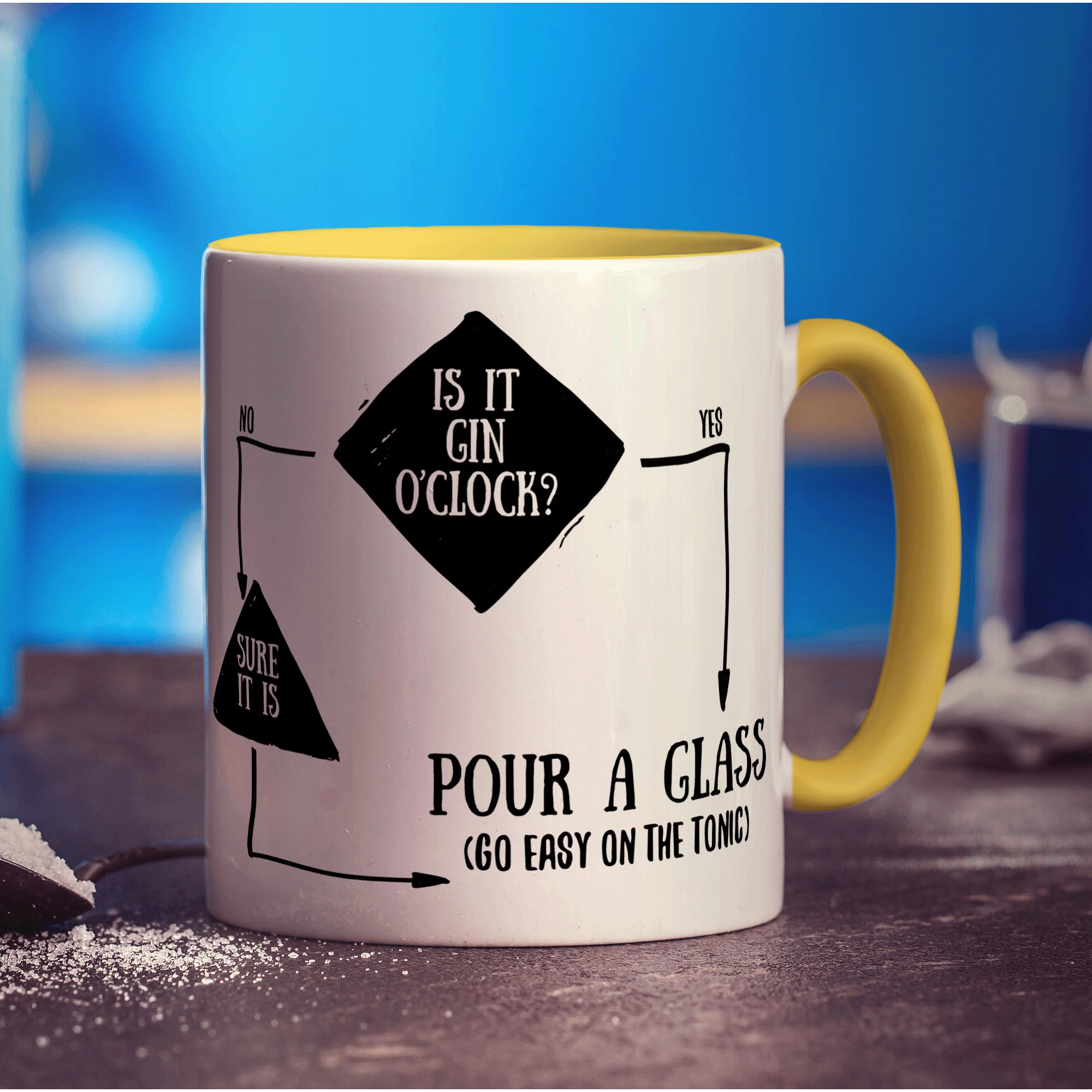Is It Gin O'Clock? Flow Chart Mug