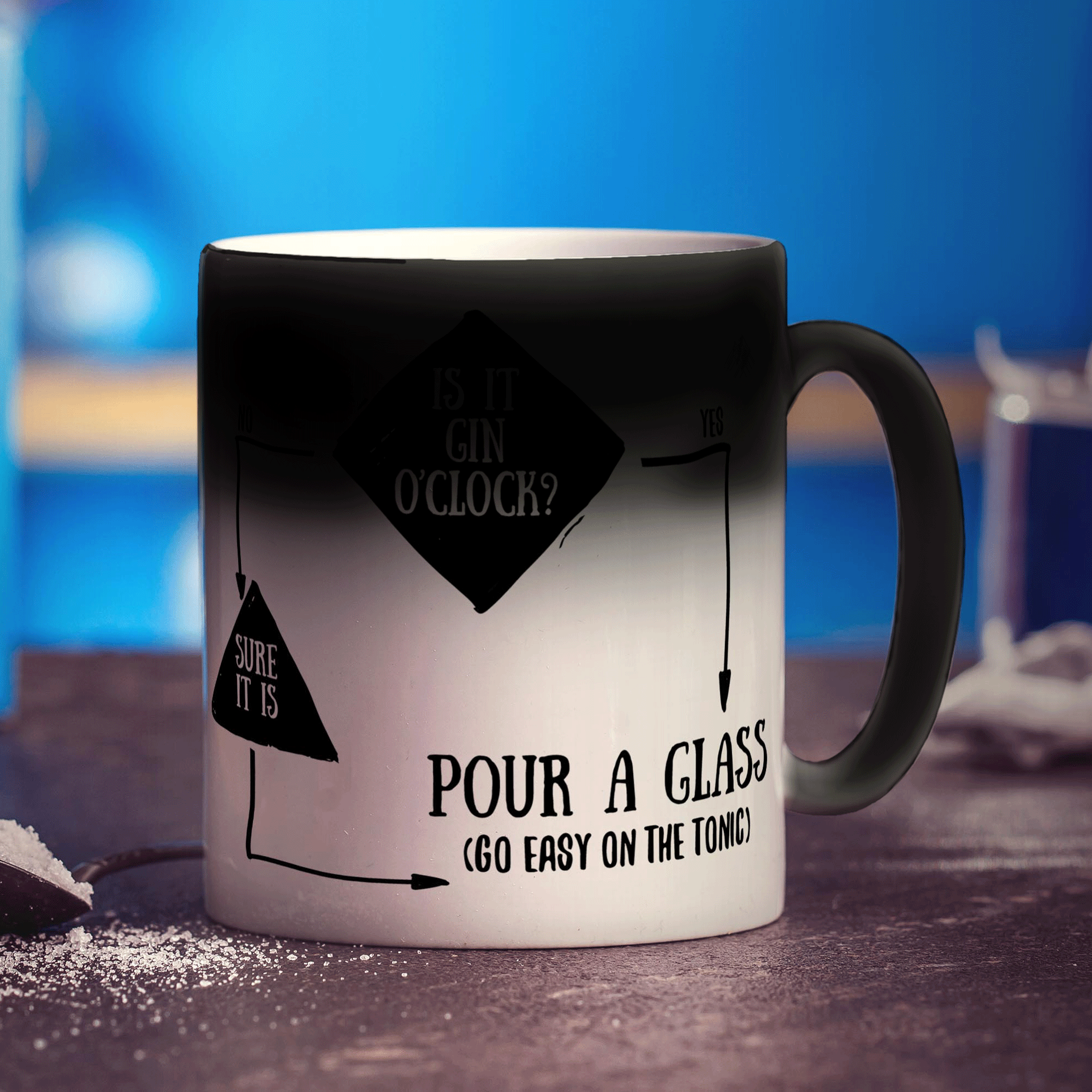 Is It Gin O'Clock? Flow Chart Mug
