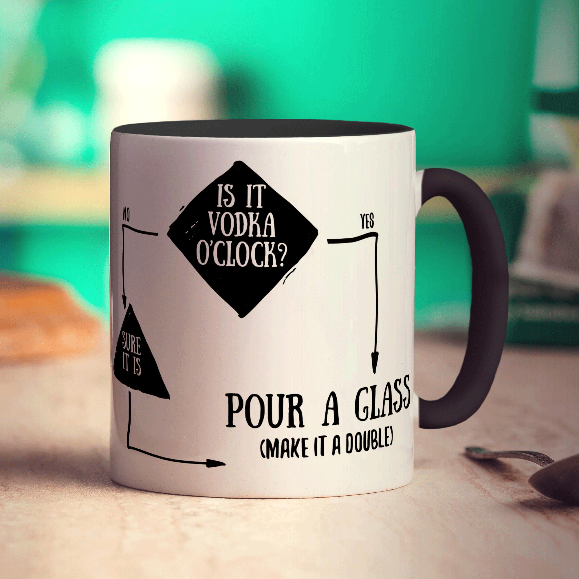 Is It Vodka O'Clock? Flow Chart Mug