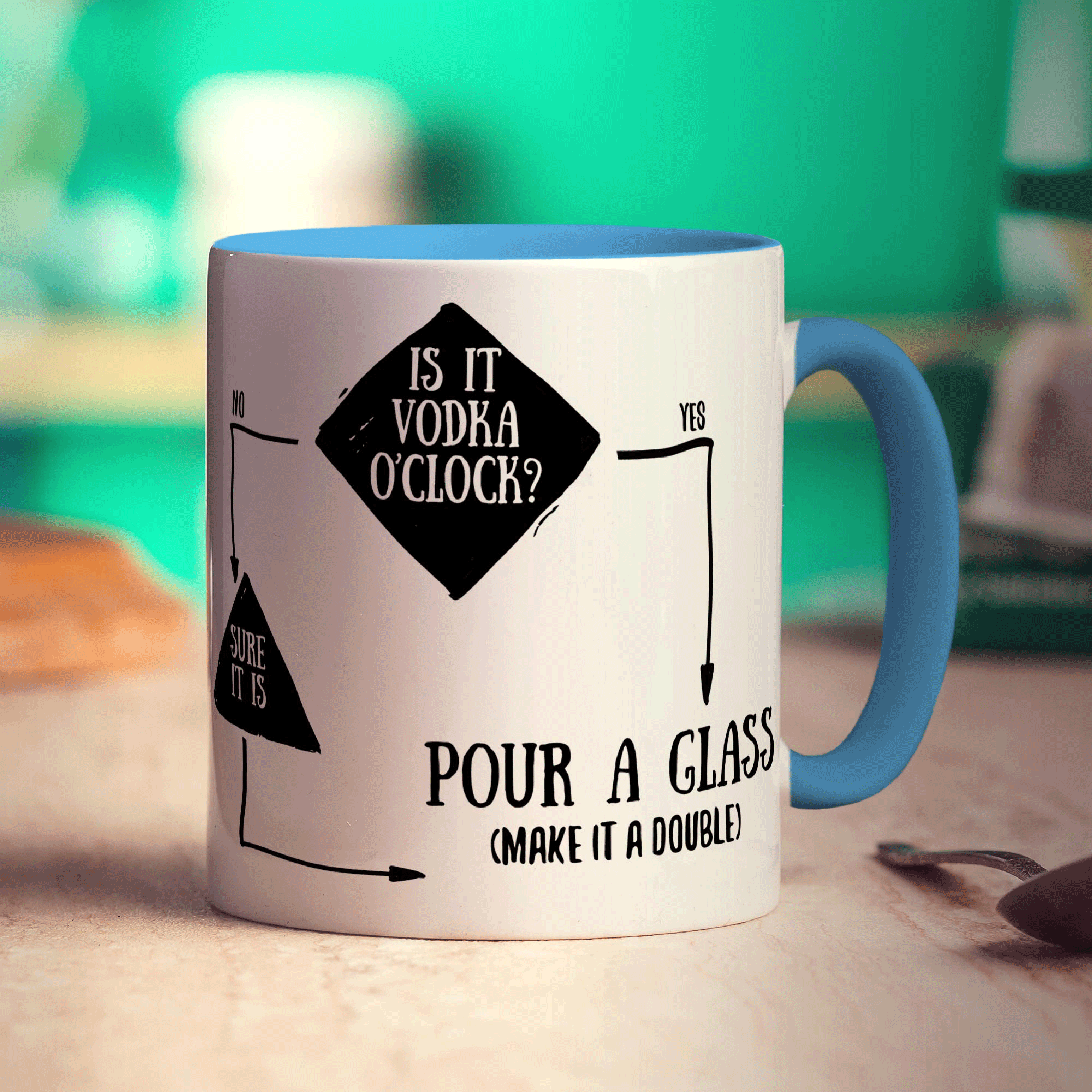 Is It Vodka O'Clock? Flow Chart Mug