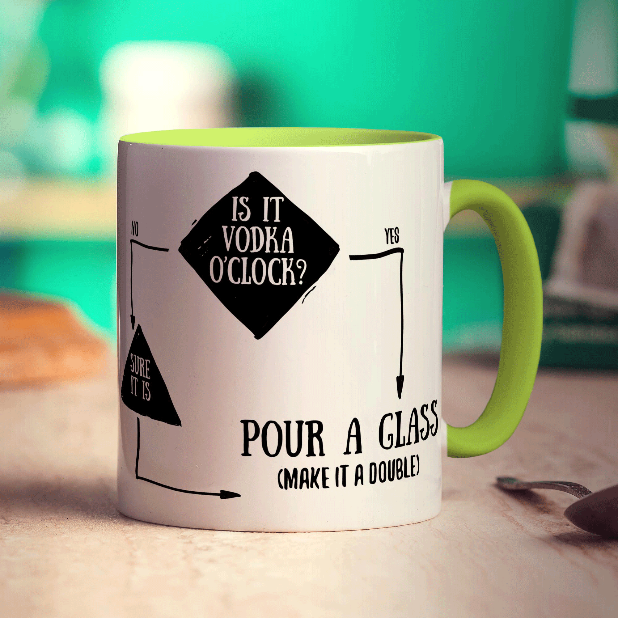 Is It Vodka O'Clock? Flow Chart Mug