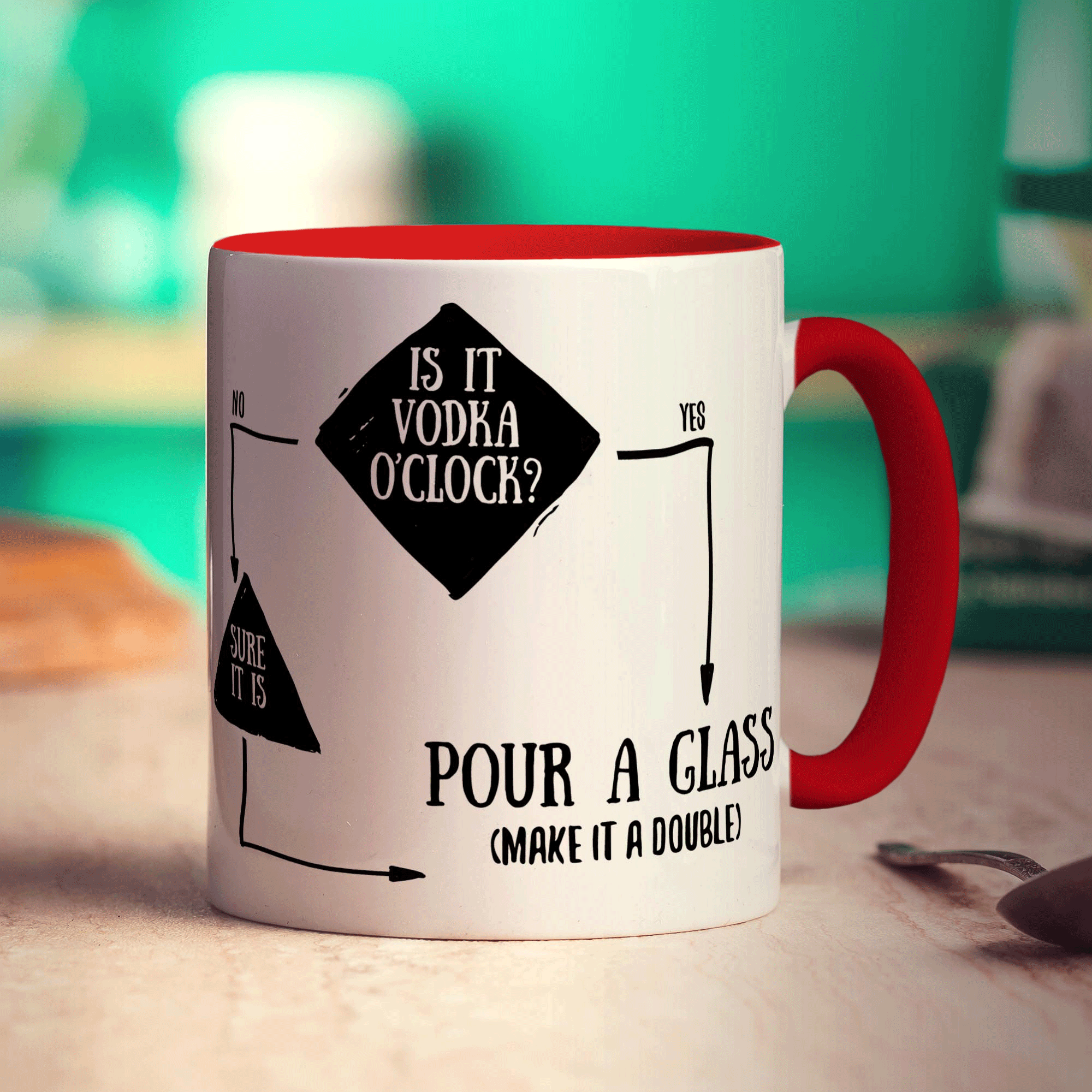 Is It Vodka O'Clock? Flow Chart Mug