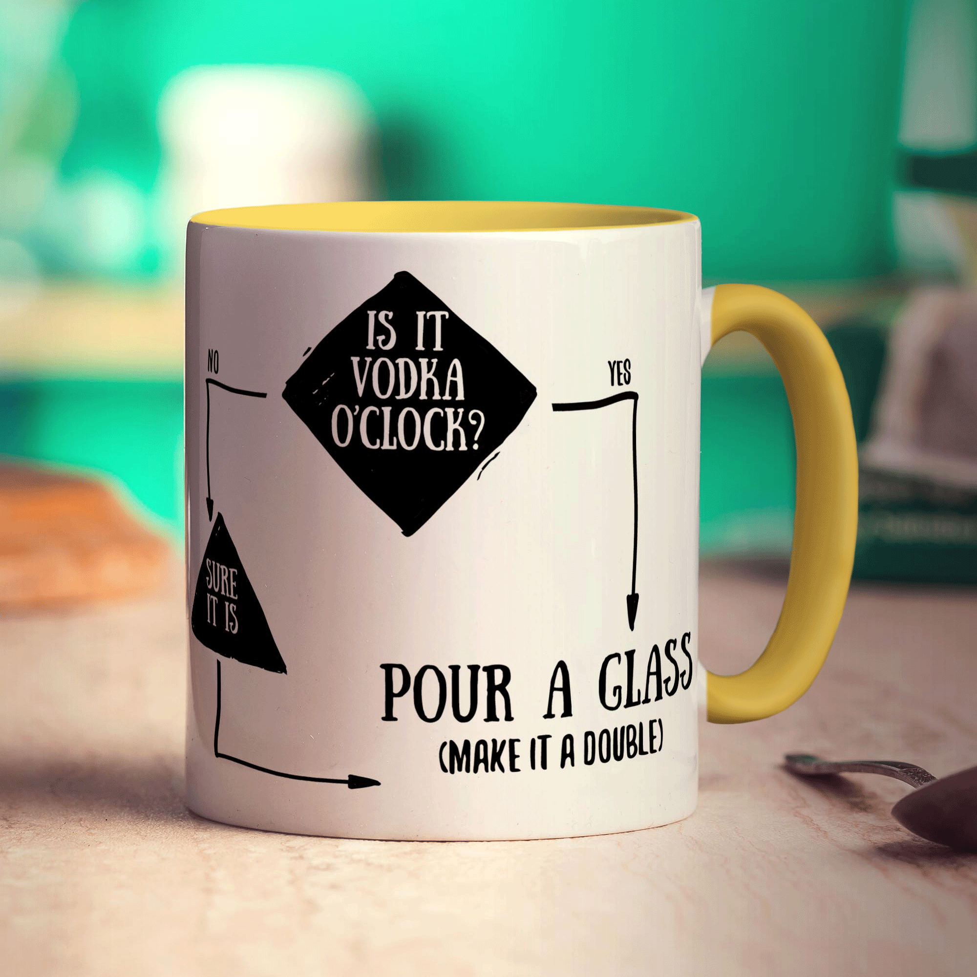 Is It Vodka O'Clock? Flow Chart Mug
