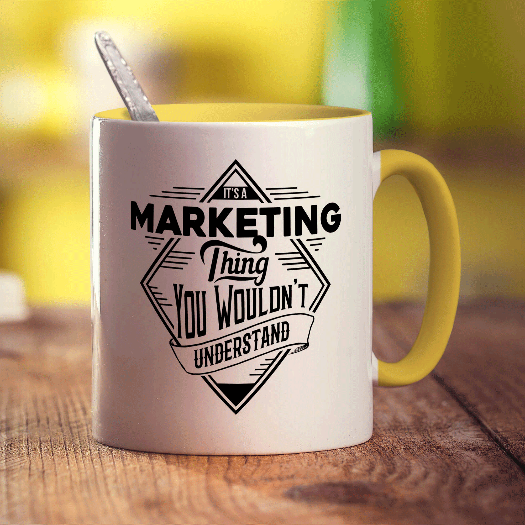 It's a Marketing Thing You Wouldn't Understand Mug - Standard 330ml (11oz) / Yellow