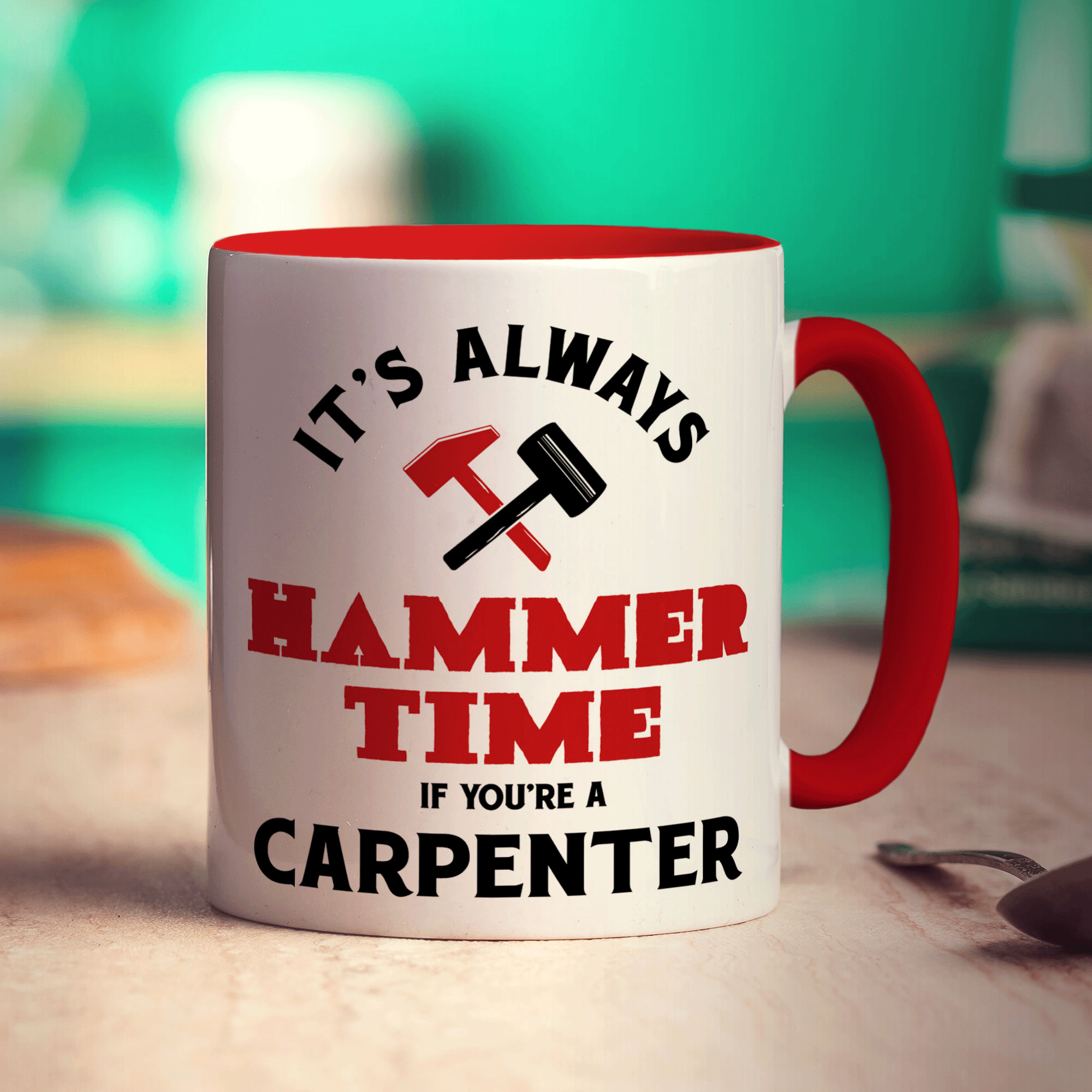 It's Always Hammer Time if You're a Carpenter Mug - Standard 330ml (11oz) / Red