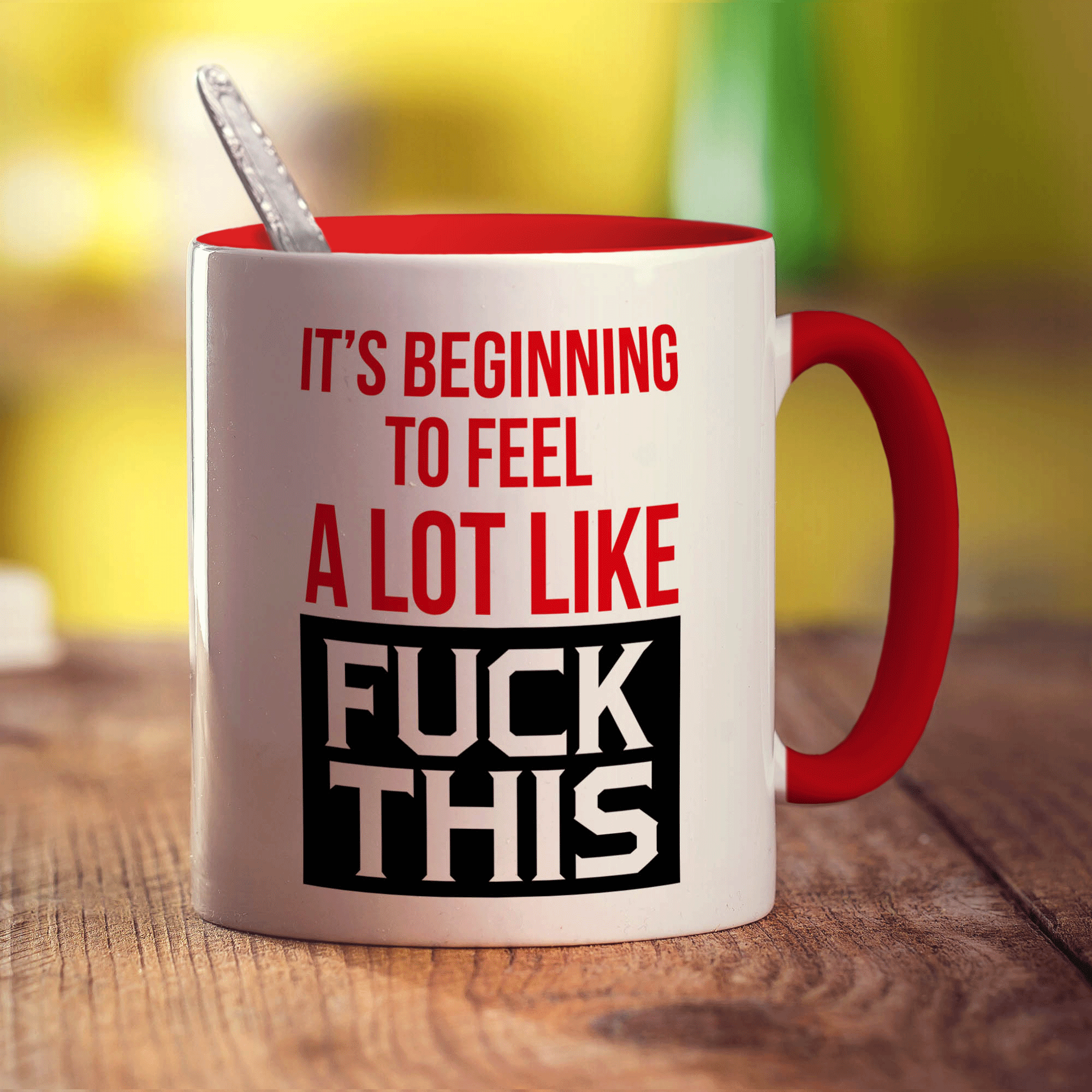 It's Beginning to Feel a Lot Like Fuck This Mug - Standard 330ml (11oz) / Red