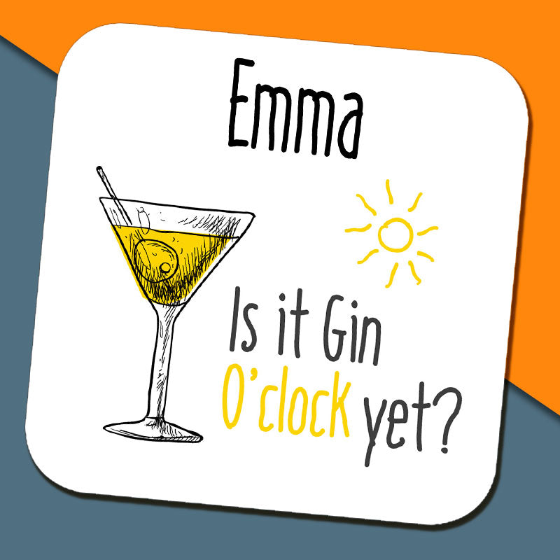 Is It Gin O'Clock Coaster