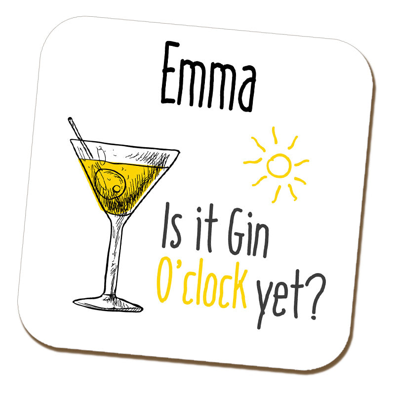 Is It Gin O'Clock Coaster