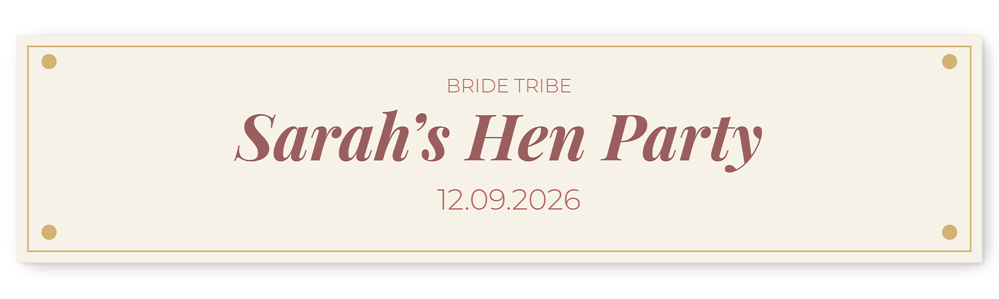 Hen Party Text Banner