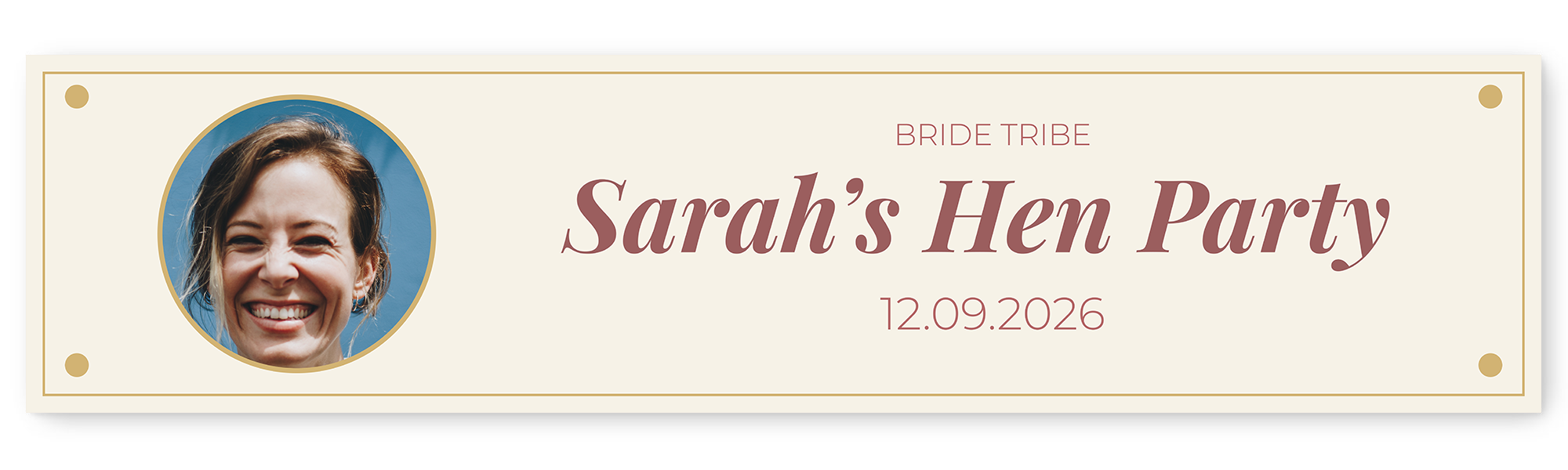 Hen Party Photo & Text Banner