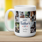 6 Photo Father's Day Mug with Text