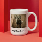 Jumbo Photo Mug with Caption