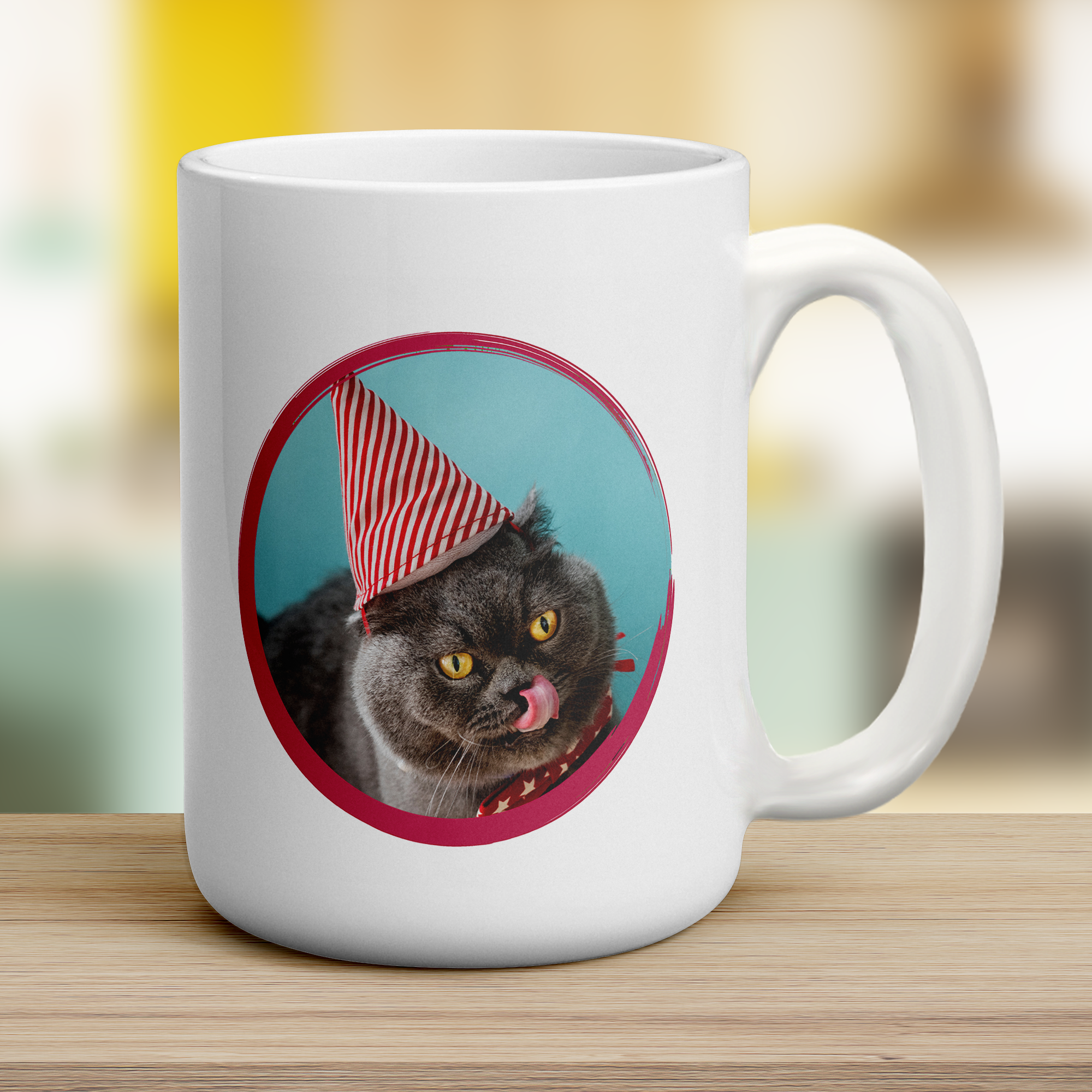 Happy Birthday Photo Mug - Jumbo 440ml (15oz) / White