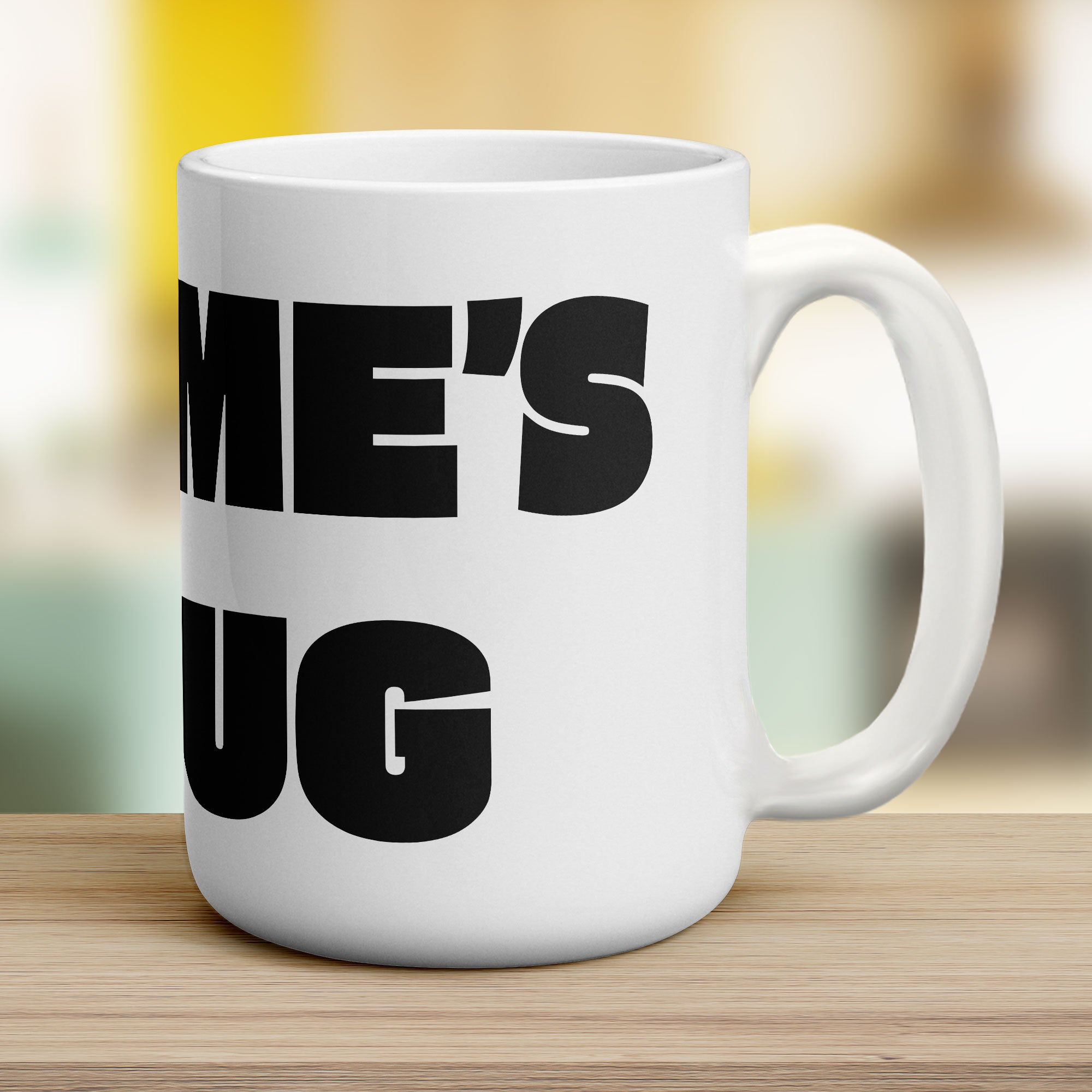 Personalised Name Mug - Personalised Name Mug - Jumbo 440ml (15oz) / White