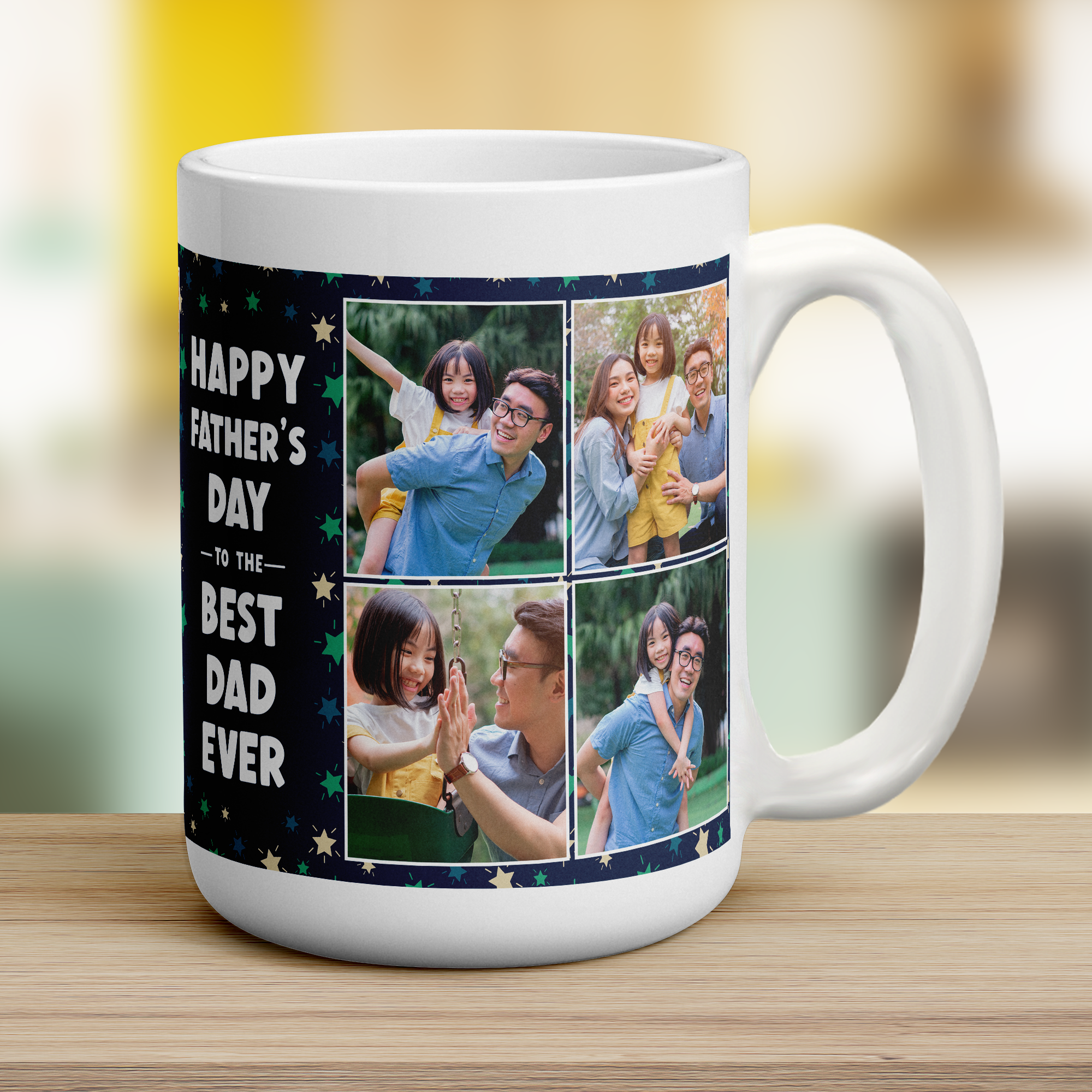 Happy Father's Day to the Best Dad Ever Photo Mug
