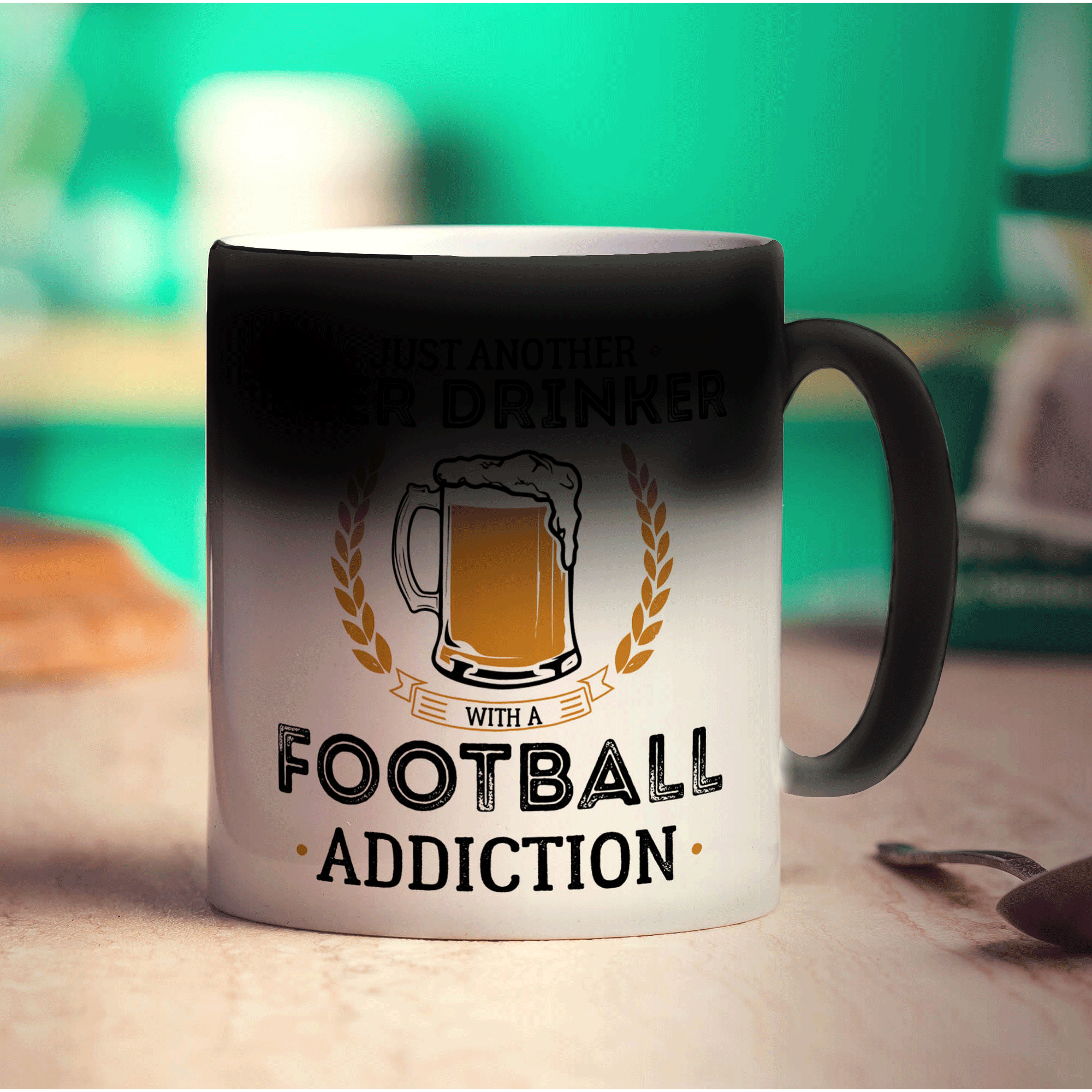 Just Another Beer Drinker With a Football Addiction Mug - Standard 330ml (11oz) / Magic Mug
