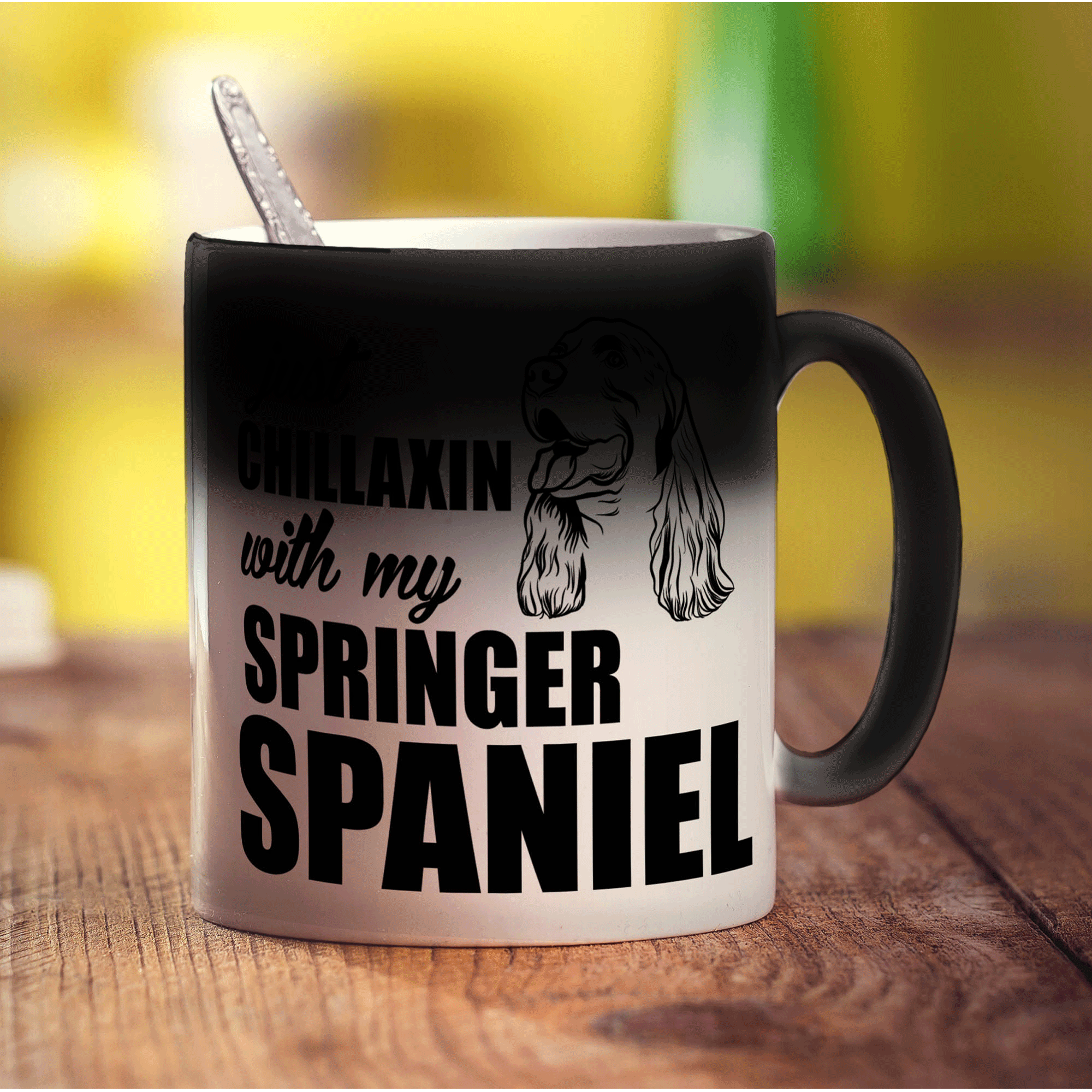 Just Chillaxin With My Springer Spaniel Mug - Standard 330ml (11oz) / Magic Mug