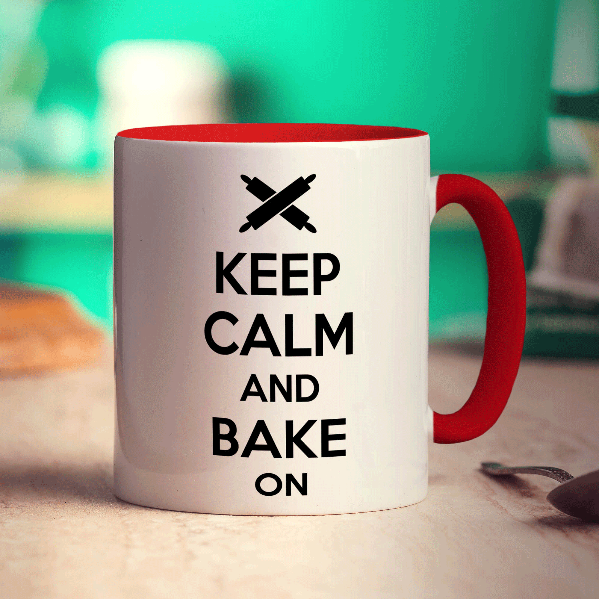 Keep Calm And Bake On Mug