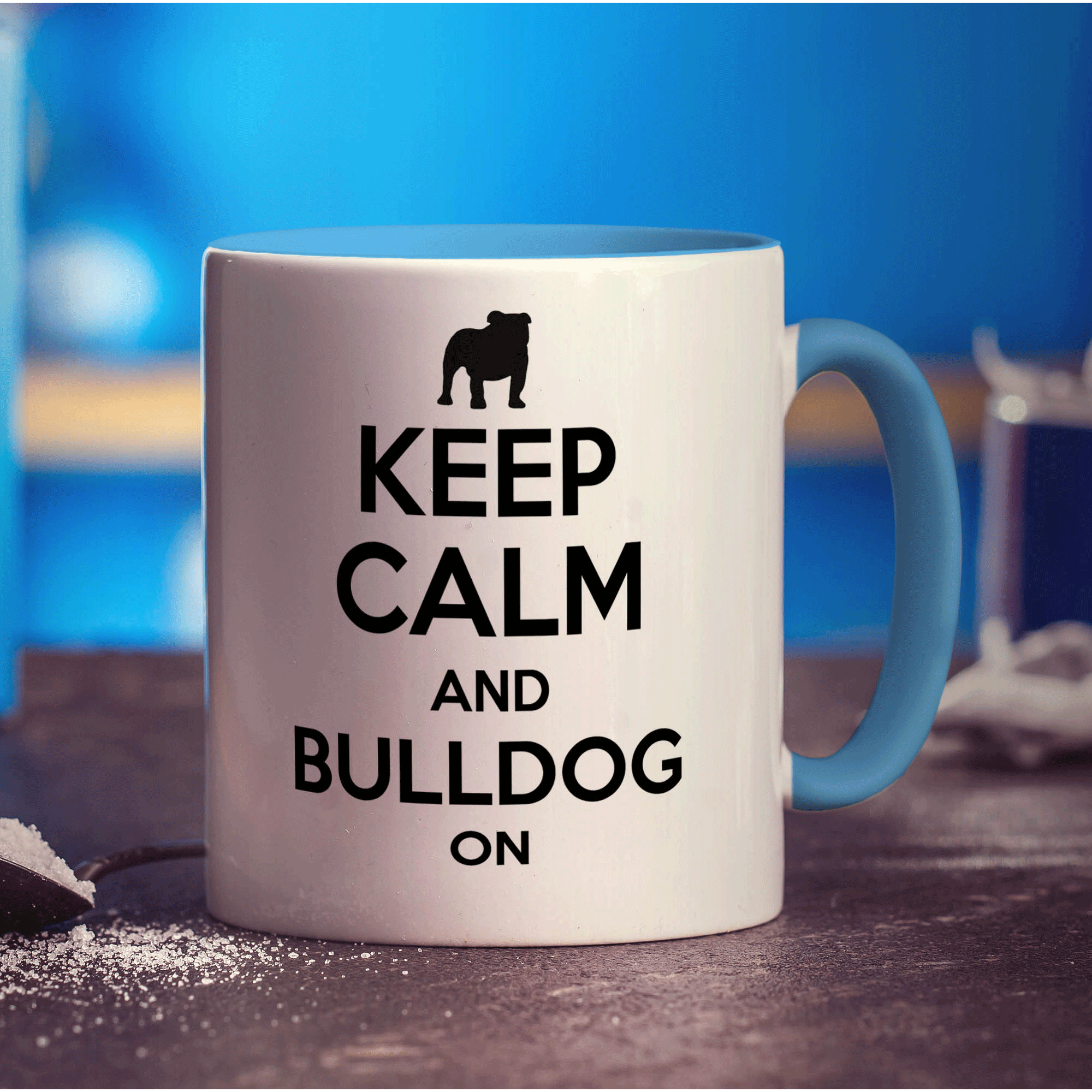 Keep Calm and Bulldog On Mug
