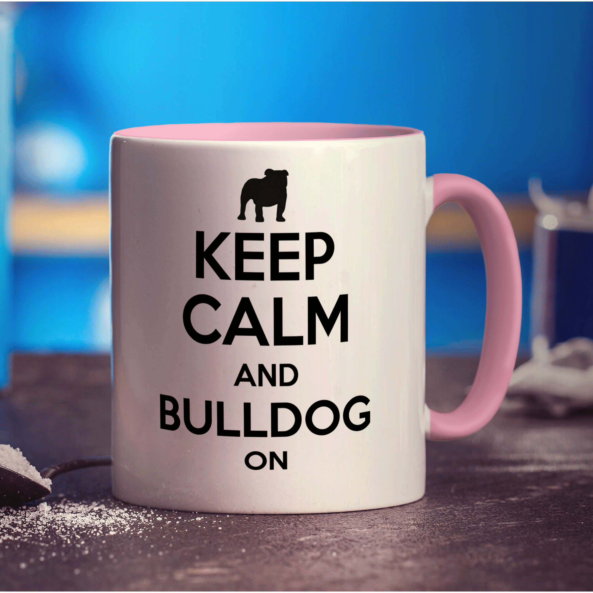 Keep Calm and Bulldog On Mug