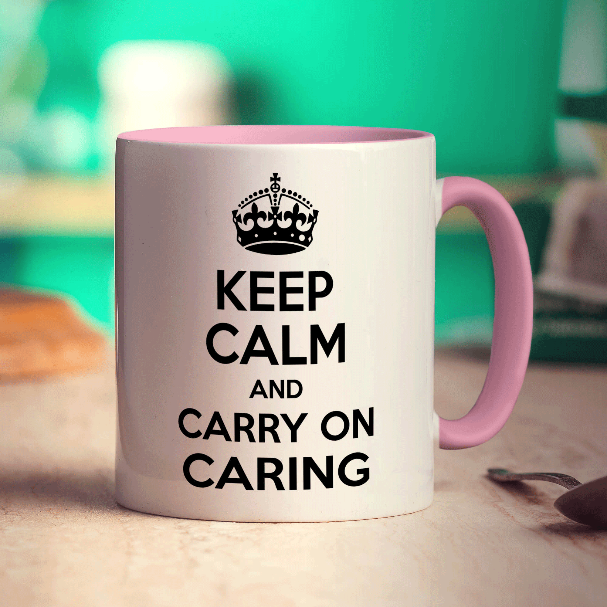 Keep Calm and Carry on Caring Mug