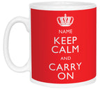 Keep Calm and Carry On Personalised Mug