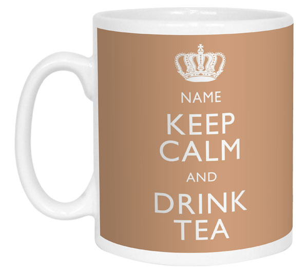 Keep Calm and Drink Tea Personalised Mug