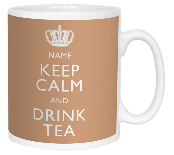 Keep Calm and Drink Tea Personalised Mug