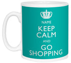 Keep Calm and Go Shopping Personalised Mug