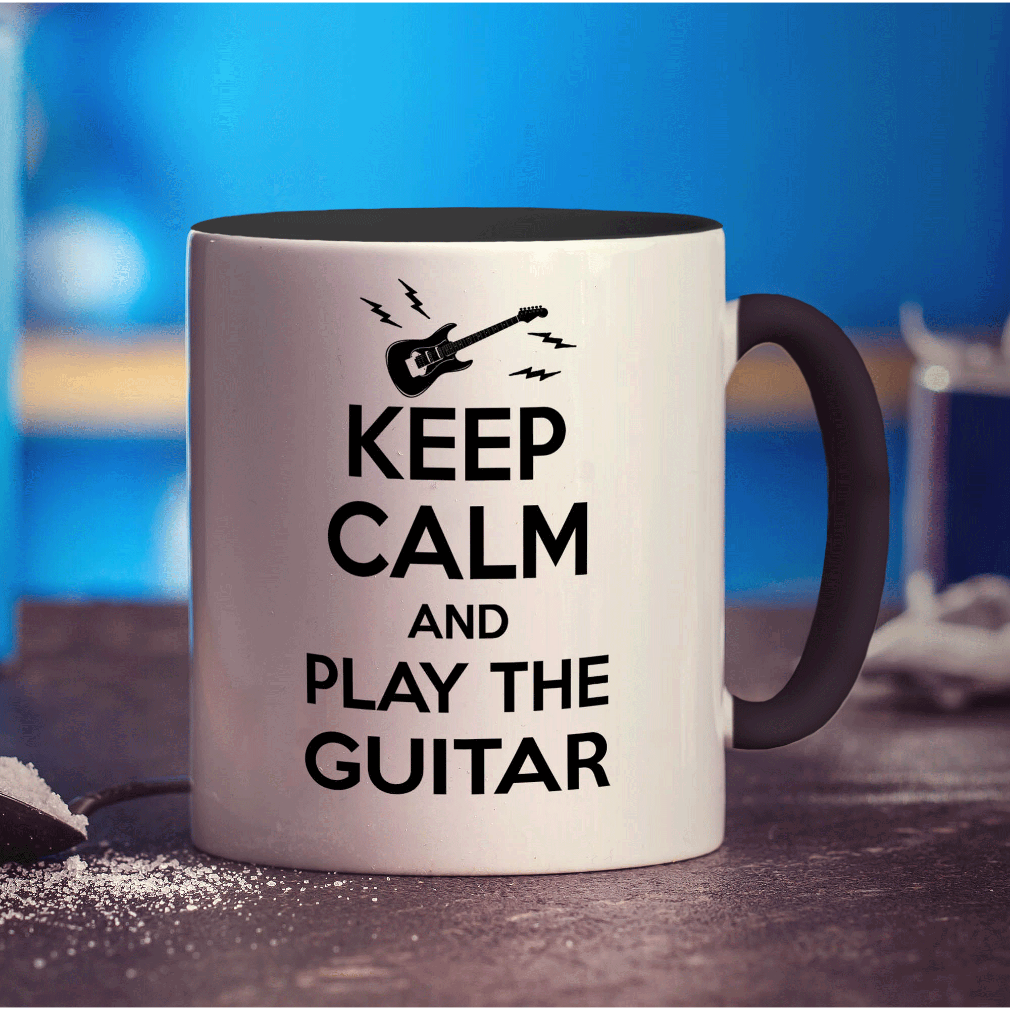 Keep Calm and Play The Guitar Mug