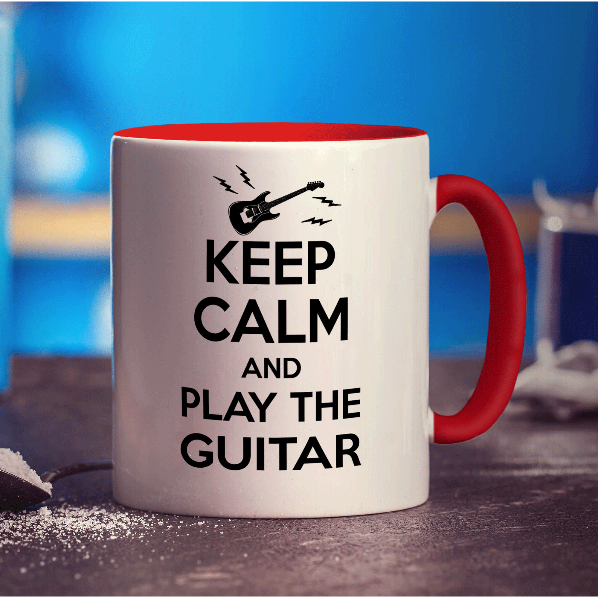 Keep Calm and Play The Guitar Mug