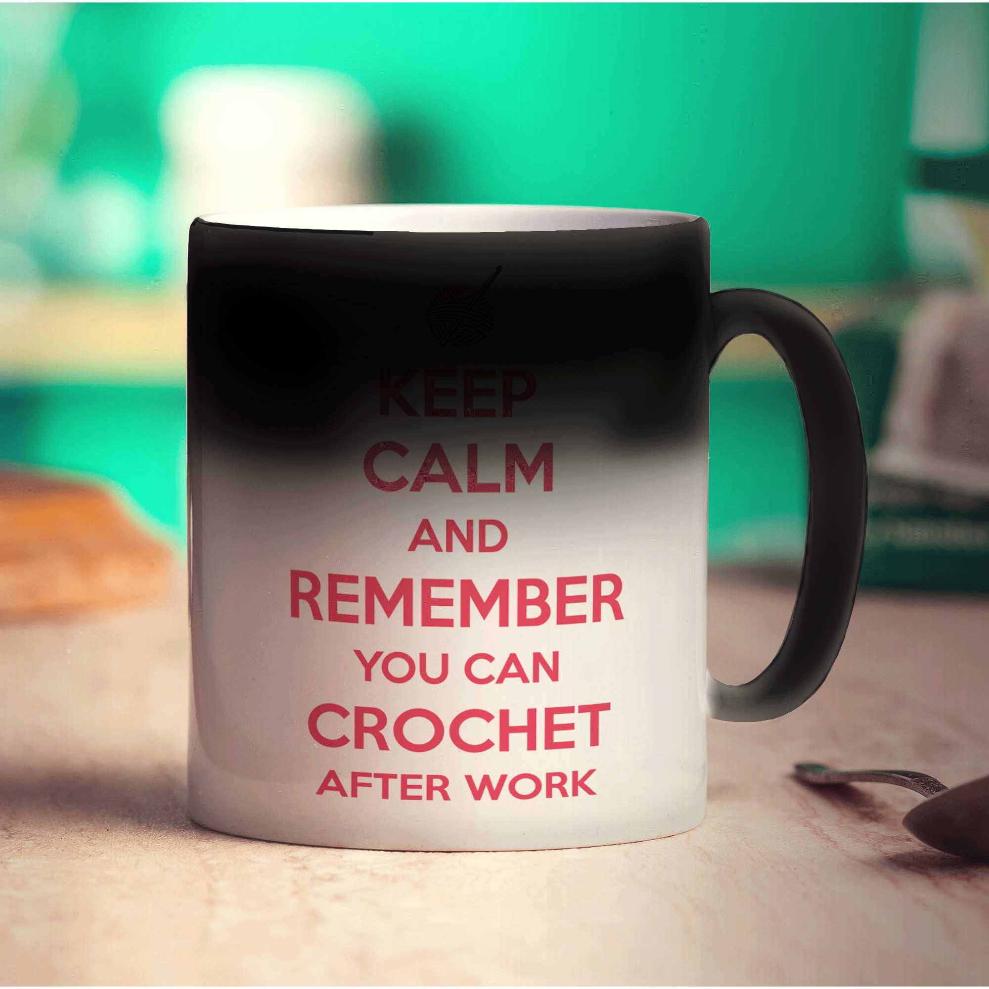 Keep Calm and Remember You Can Crochet After Work Mug - Standard 330ml (11oz) / Magic Mug