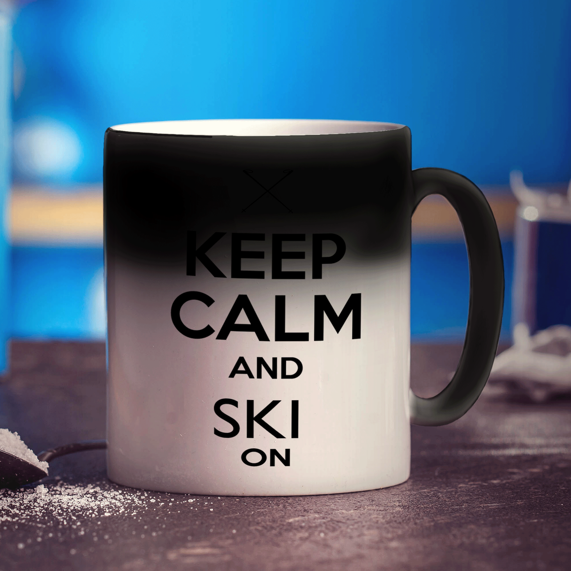 Keep Calm and Ski On Mug