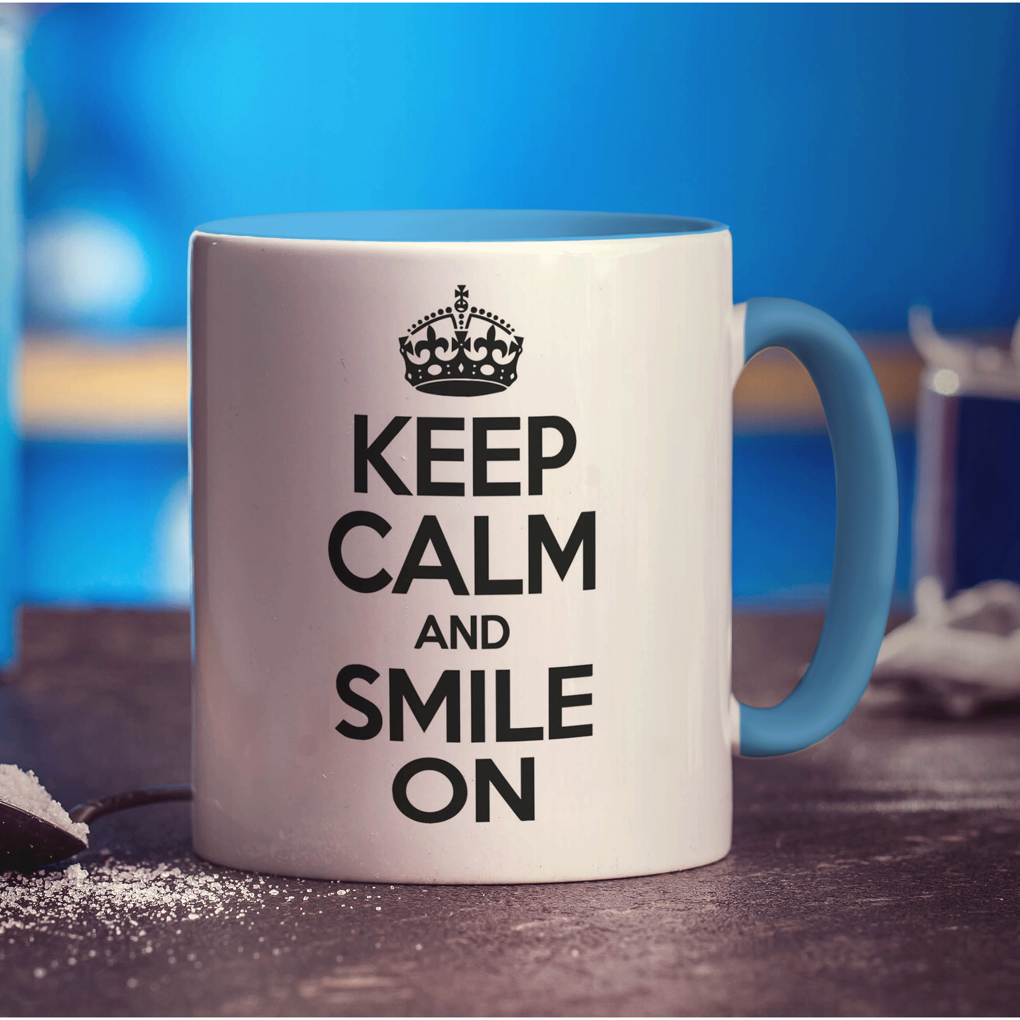 Keep Calm and Smile On Mug