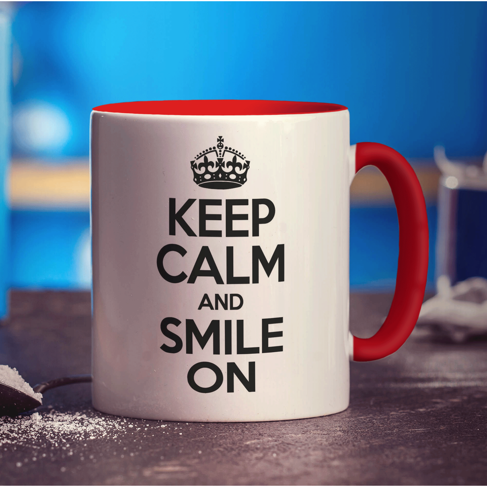 Keep Calm and Smile On Mug
