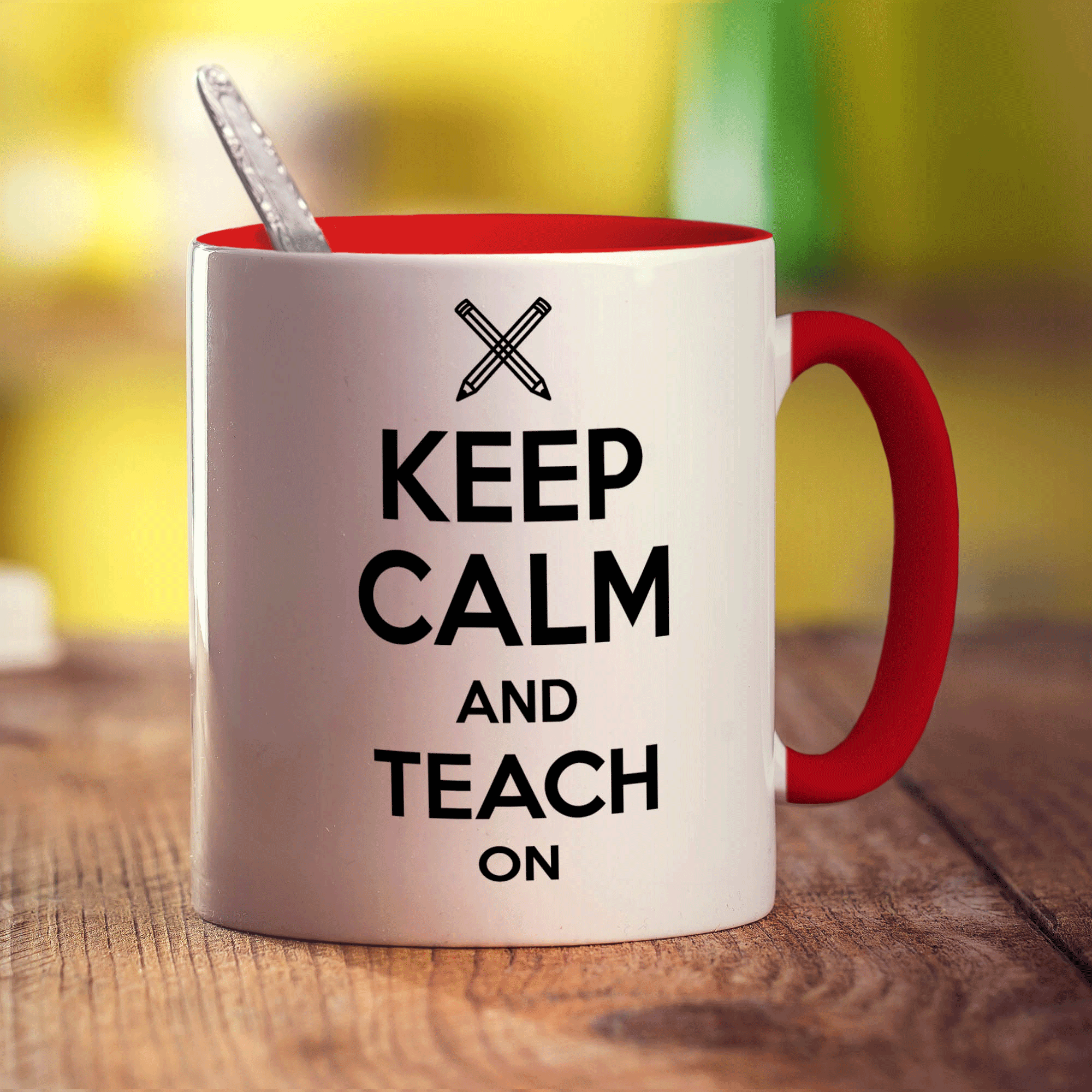 Keep Calm and Teach On Mug