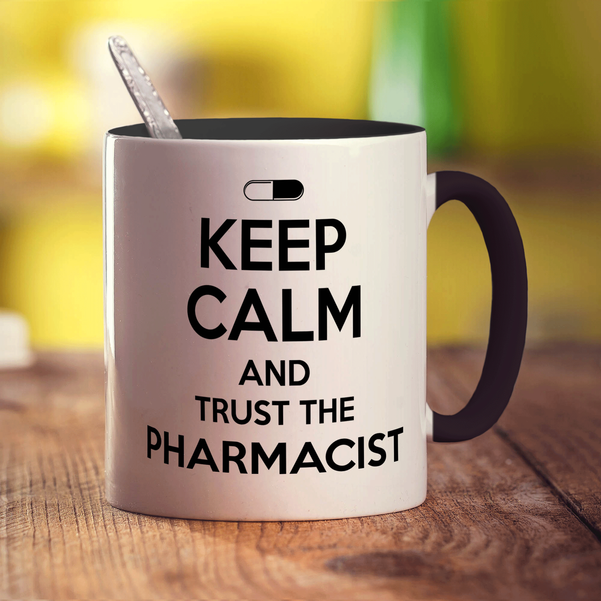 Keep Calm And Trust The Pharmacist Mug - Standard 330ml (11oz) / Black