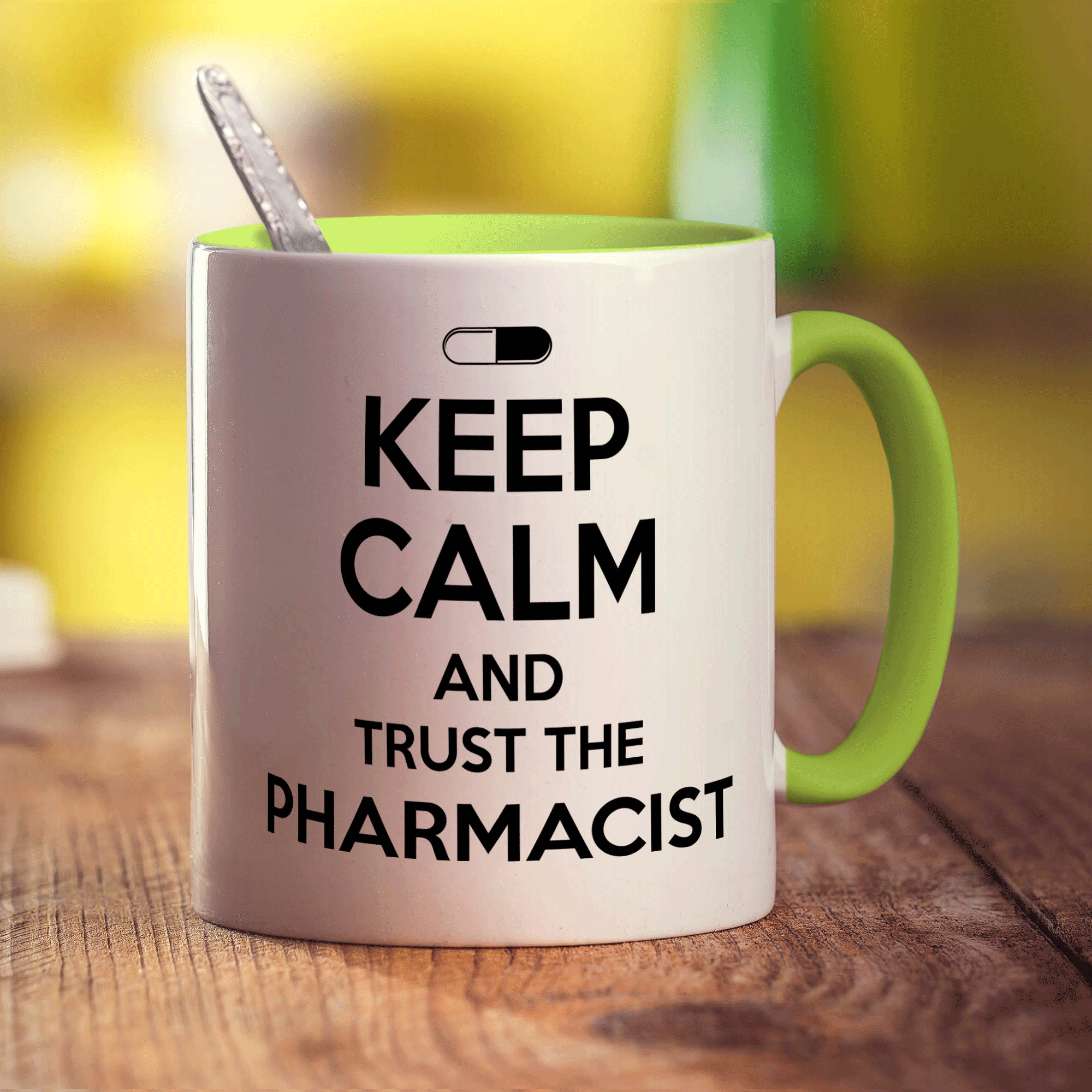 Keep Calm And Trust The Pharmacist Mug - Standard 330ml (11oz) / Green