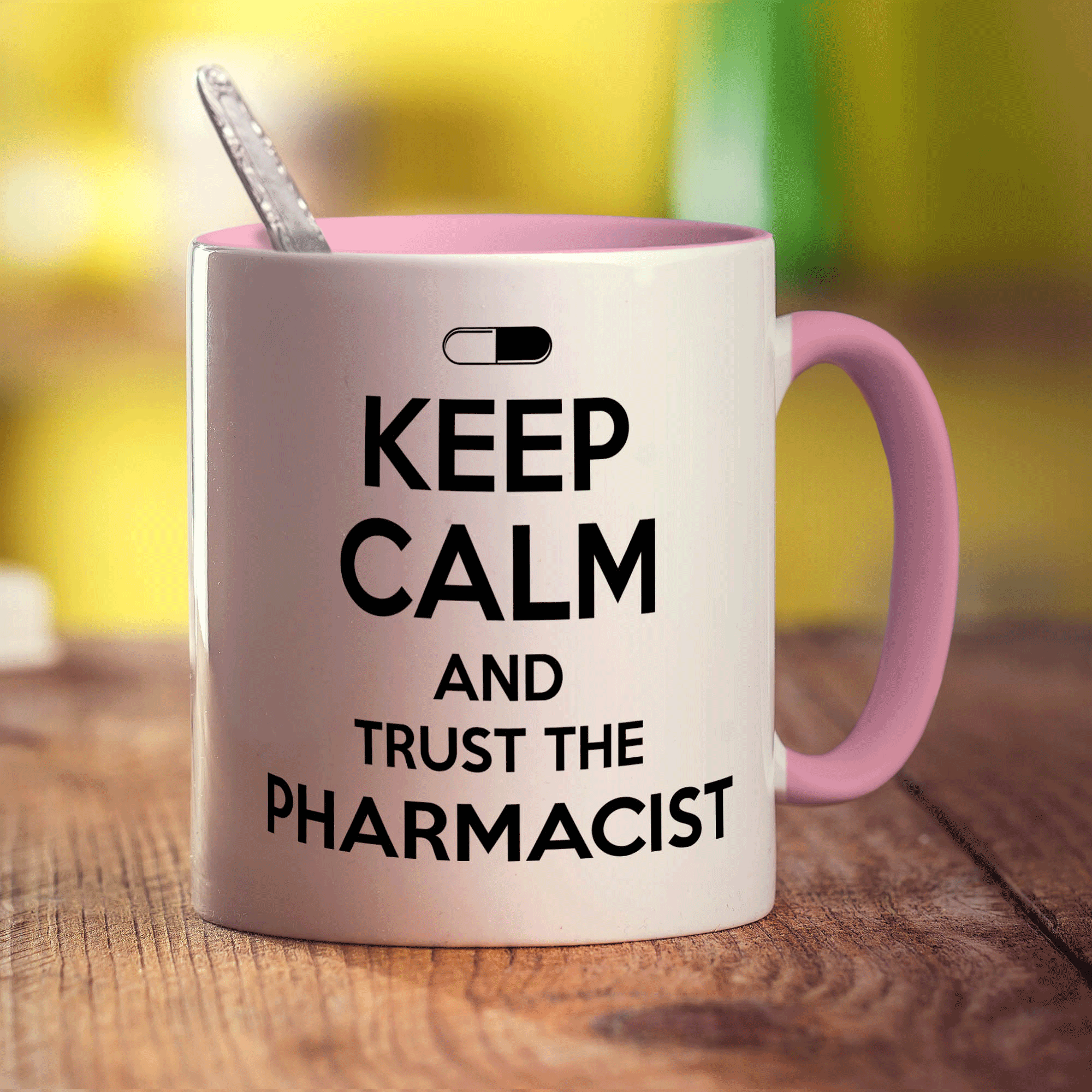 Keep Calm And Trust The Pharmacist Mug - Standard 330ml (11oz) / Pink