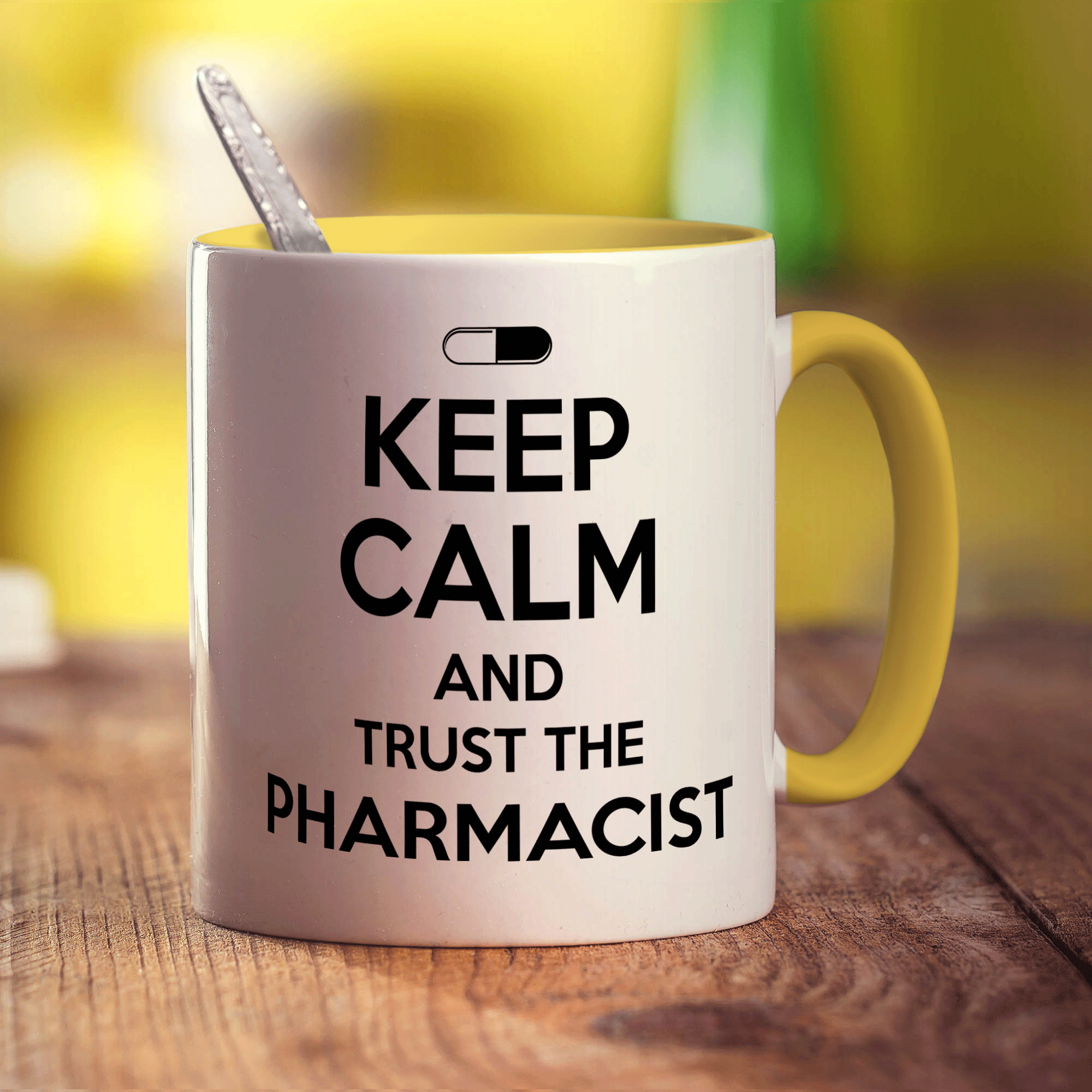 Keep Calm And Trust The Pharmacist Mug - Standard 330ml (11oz) / Yellow