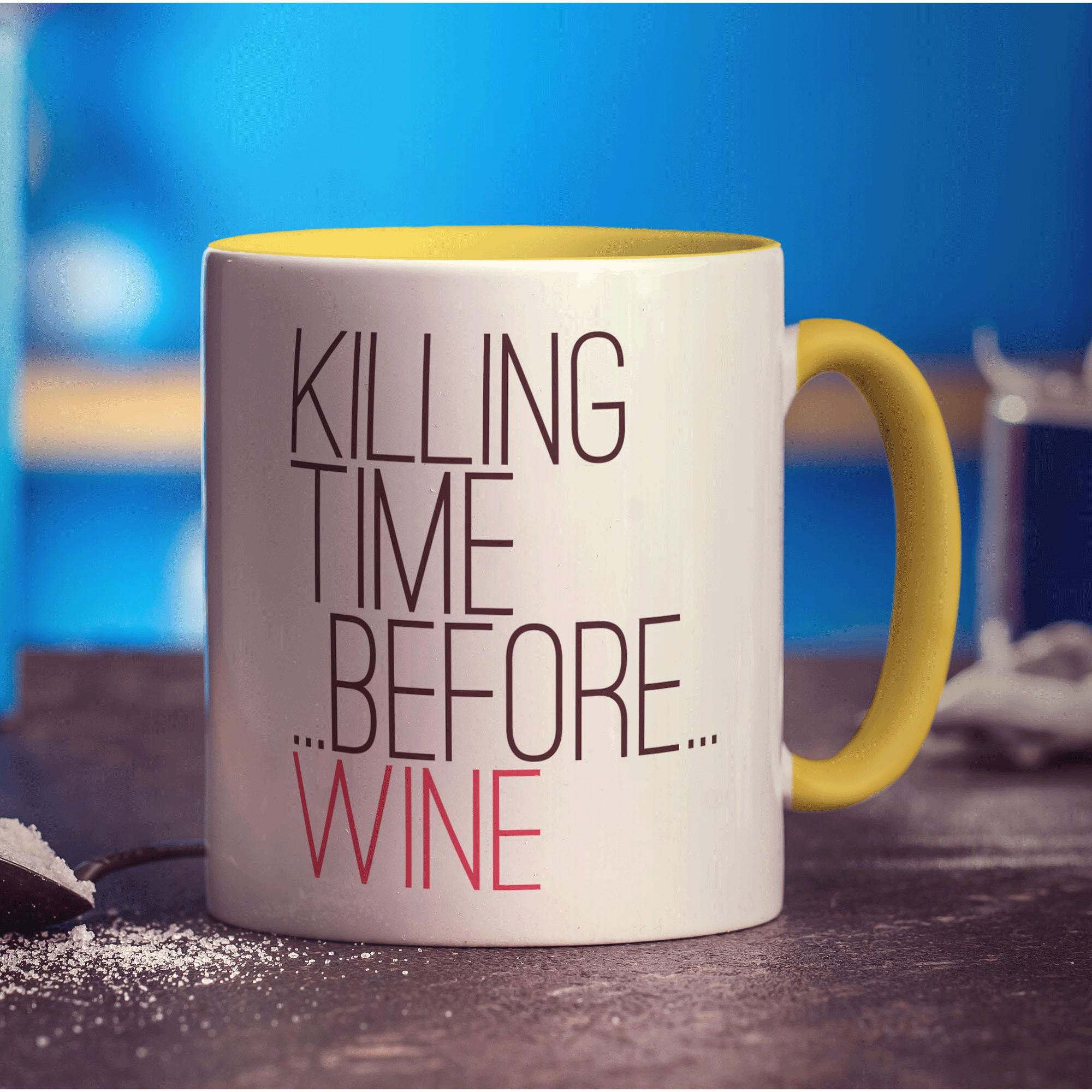 Killing Time Before Wine Mug