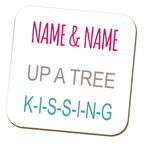 Kissing Names Coaster